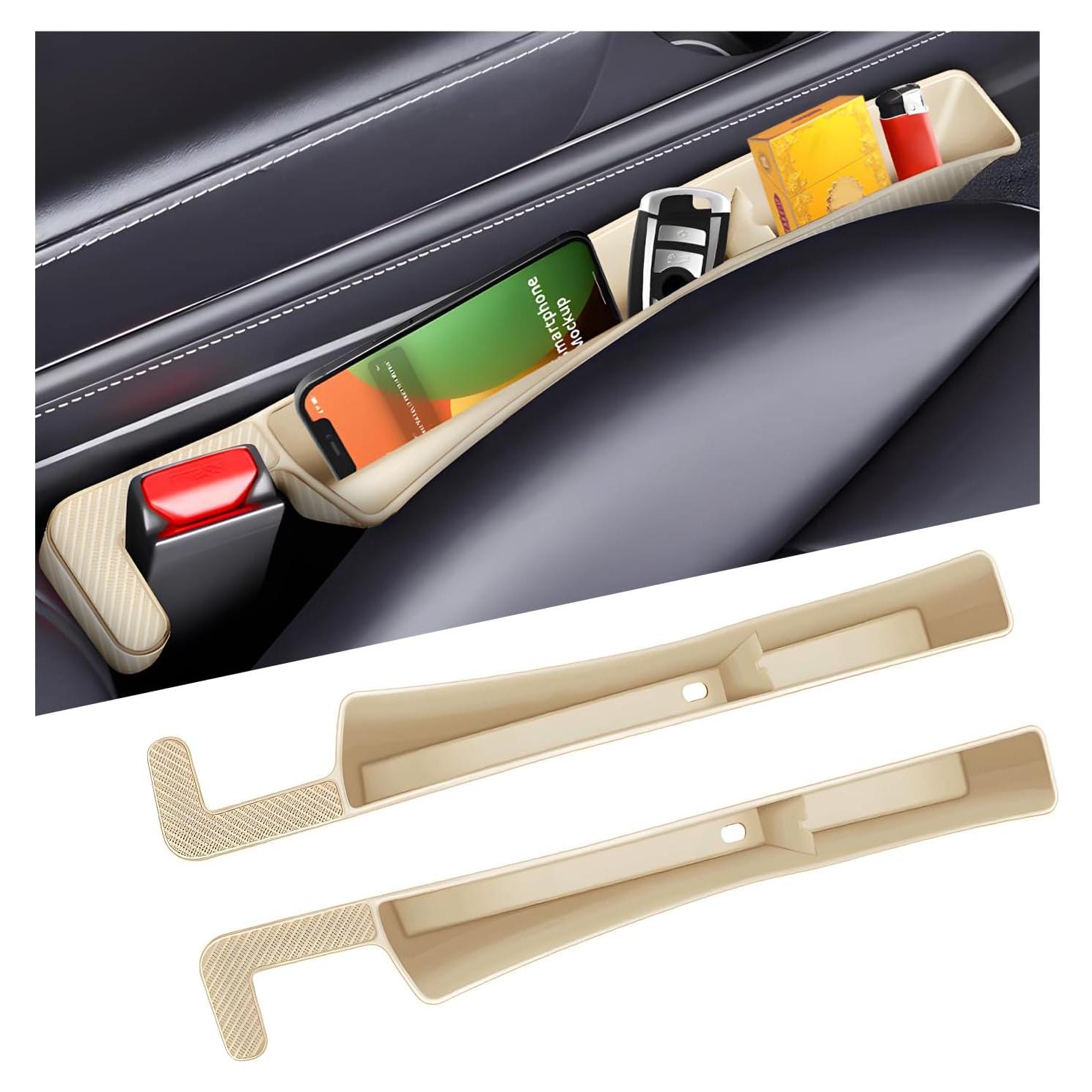 Organizador de Relleno Espacio Asientos Coche NYTKL Beige 2PCS