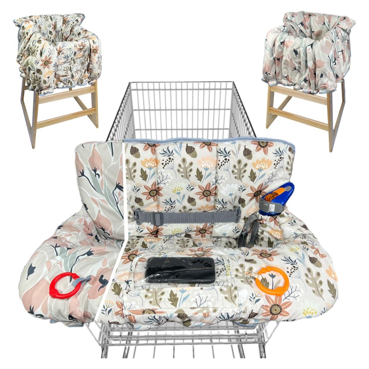 Cubierta de carrito de compras 2 en 1 SCCHC-DSIDES - Impermeable - Marfil