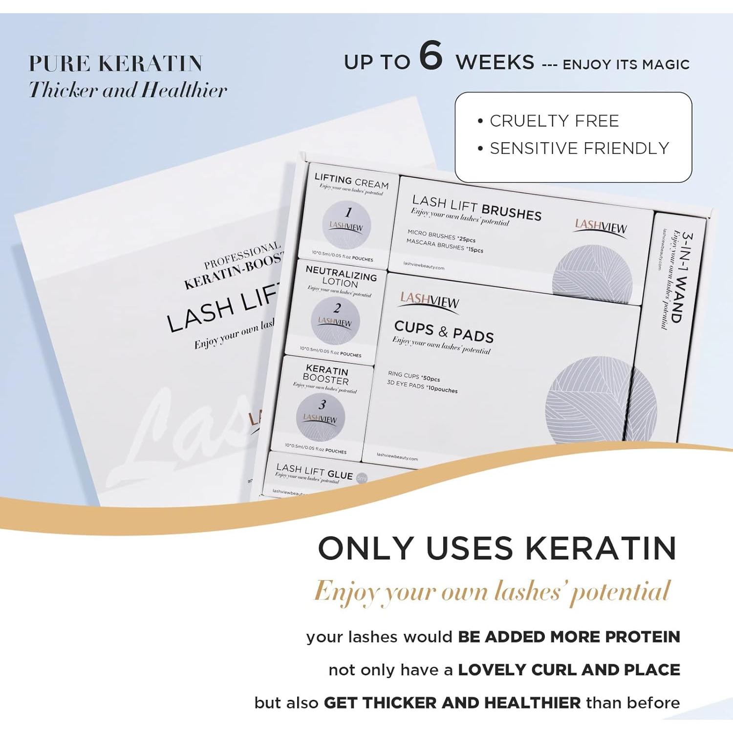 Kit de Elevación de Pestañas LASHVIEW - 10 Aplicaciones