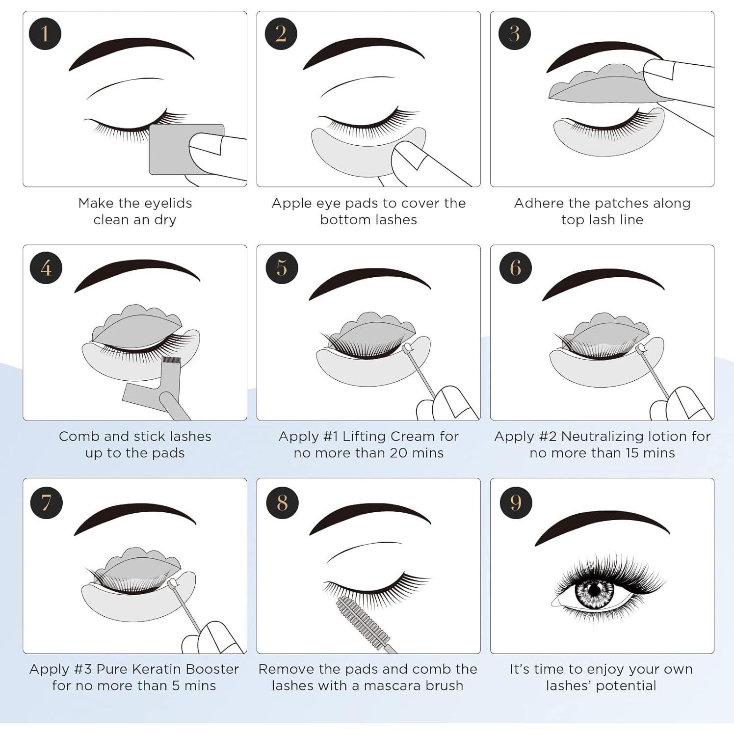 Kit de Elevación de Pestañas LASHVIEW - 10 Aplicaciones