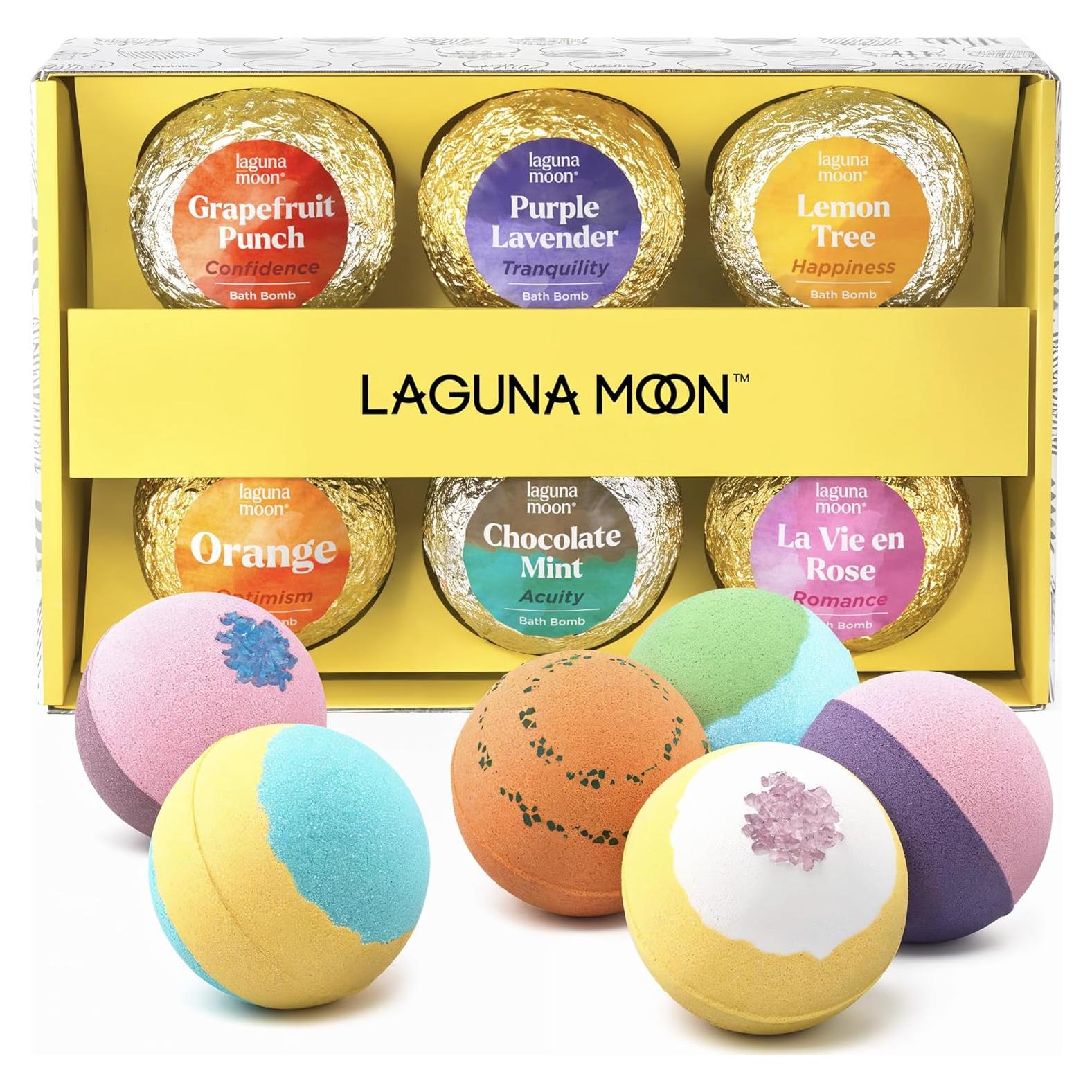 Conjunto de 6 Bombas de Baño Lagunamoon XXL con Aceites Esenciales