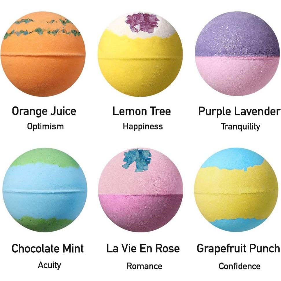 Conjunto de 6 Bombas de Baño Lagunamoon XXL con Aceites Esenciales