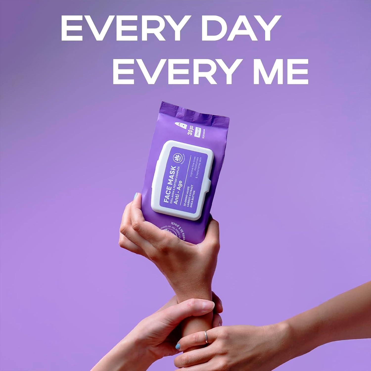 Juego de 30 Mascarillas Faciales de Colágeno NSC - Hidratación Premium