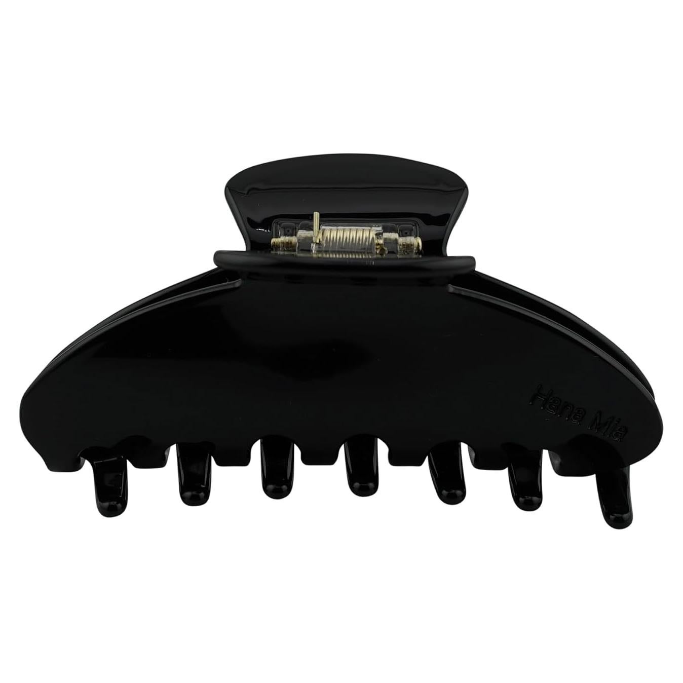 Clip de Pelo Grande Hana Mia - Acetato Sostenible 10.16 cm Negro