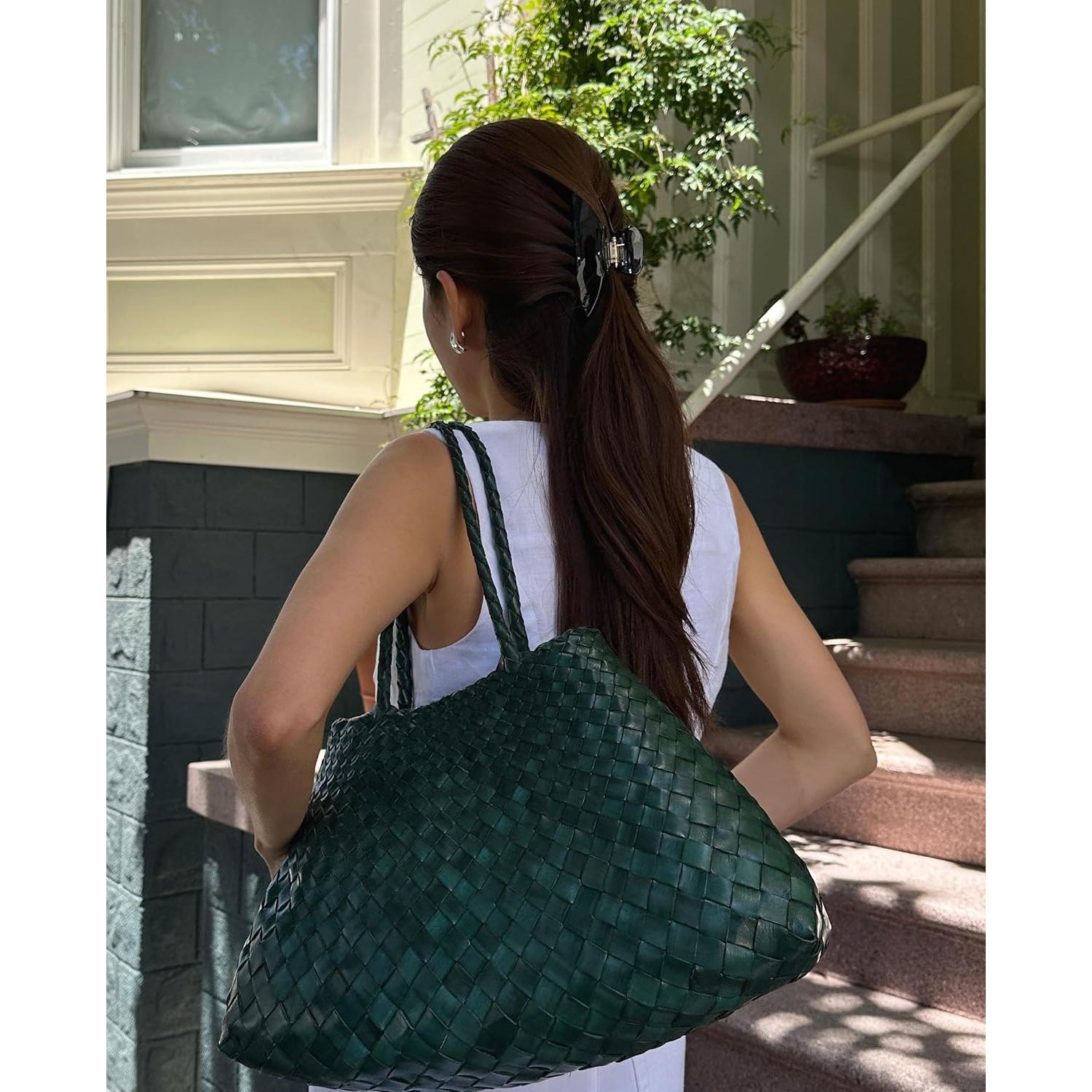 Clip de Pelo Grande Hana Mia - Acetato Sostenible 10.16 cm Negro