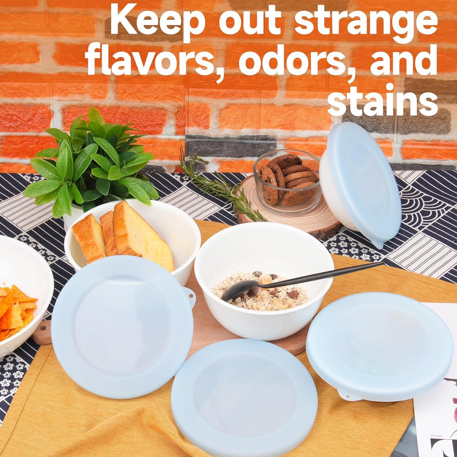 Paquete de 4 tapas de silicona Purekra para tazones 18 oz