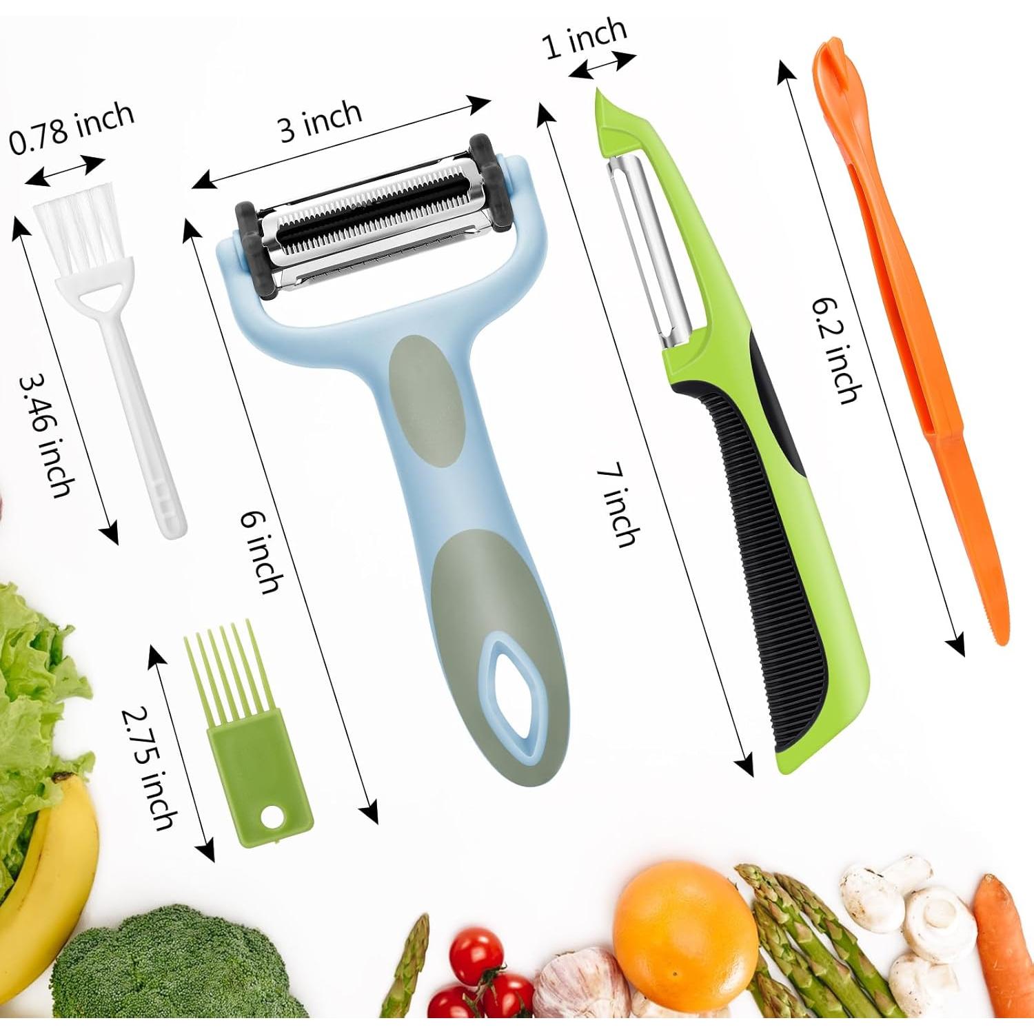 Pelador Julienne Senbowe 3 en 1 con Mango Antideslizante