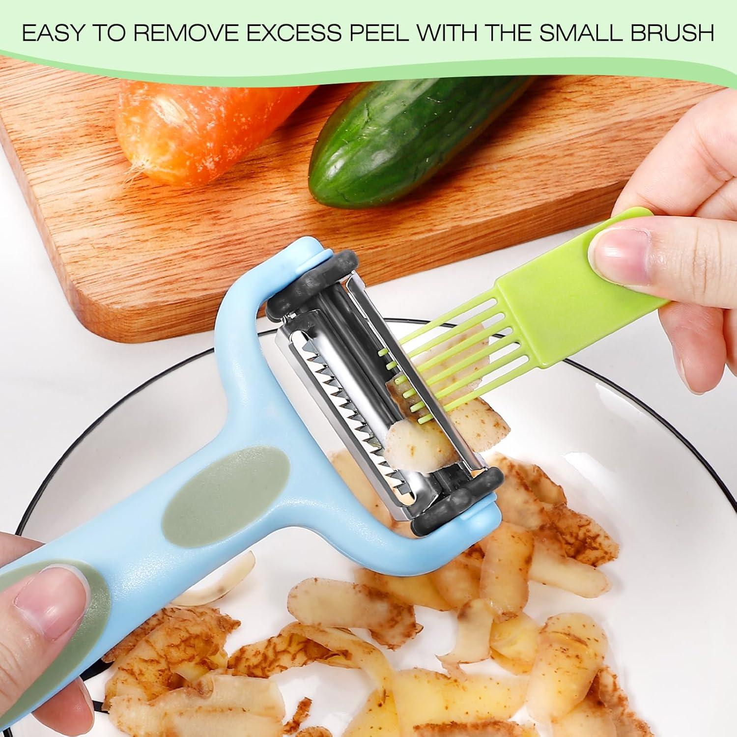 Pelador Julienne Senbowe 3 en 1 con Mango Antideslizante