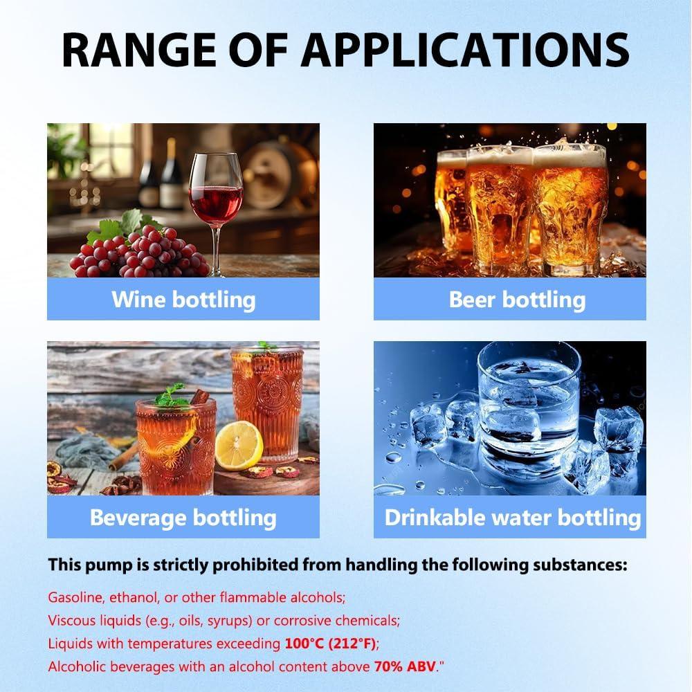 Bomba eléctrica automática USB Yonhamph 1.8 kg/h grado alimenticio