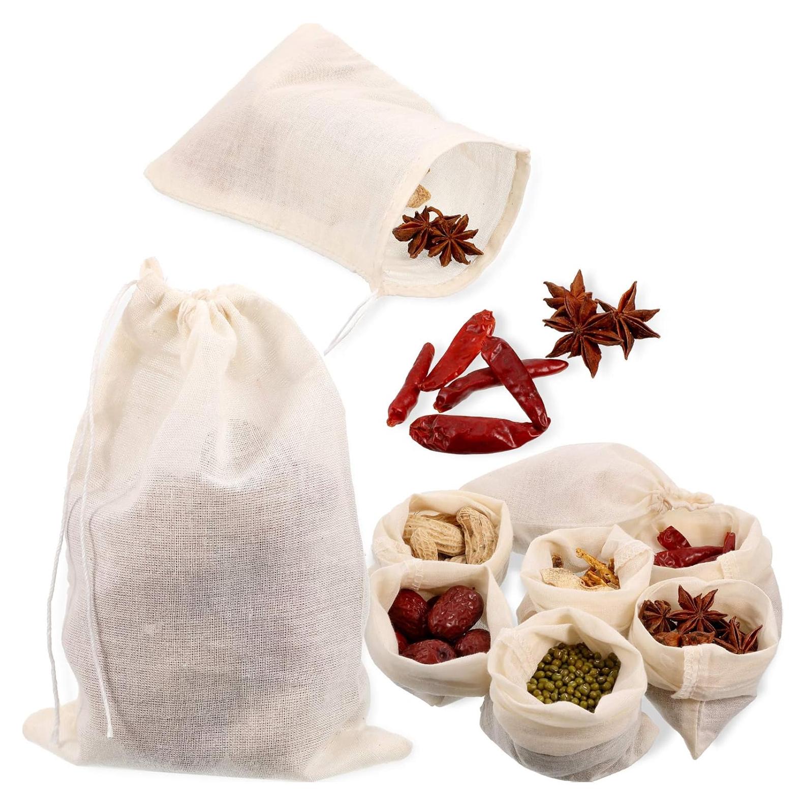Bolsas de Muselina Reutilizables Boao para Cocinar Especias 24 Pcs