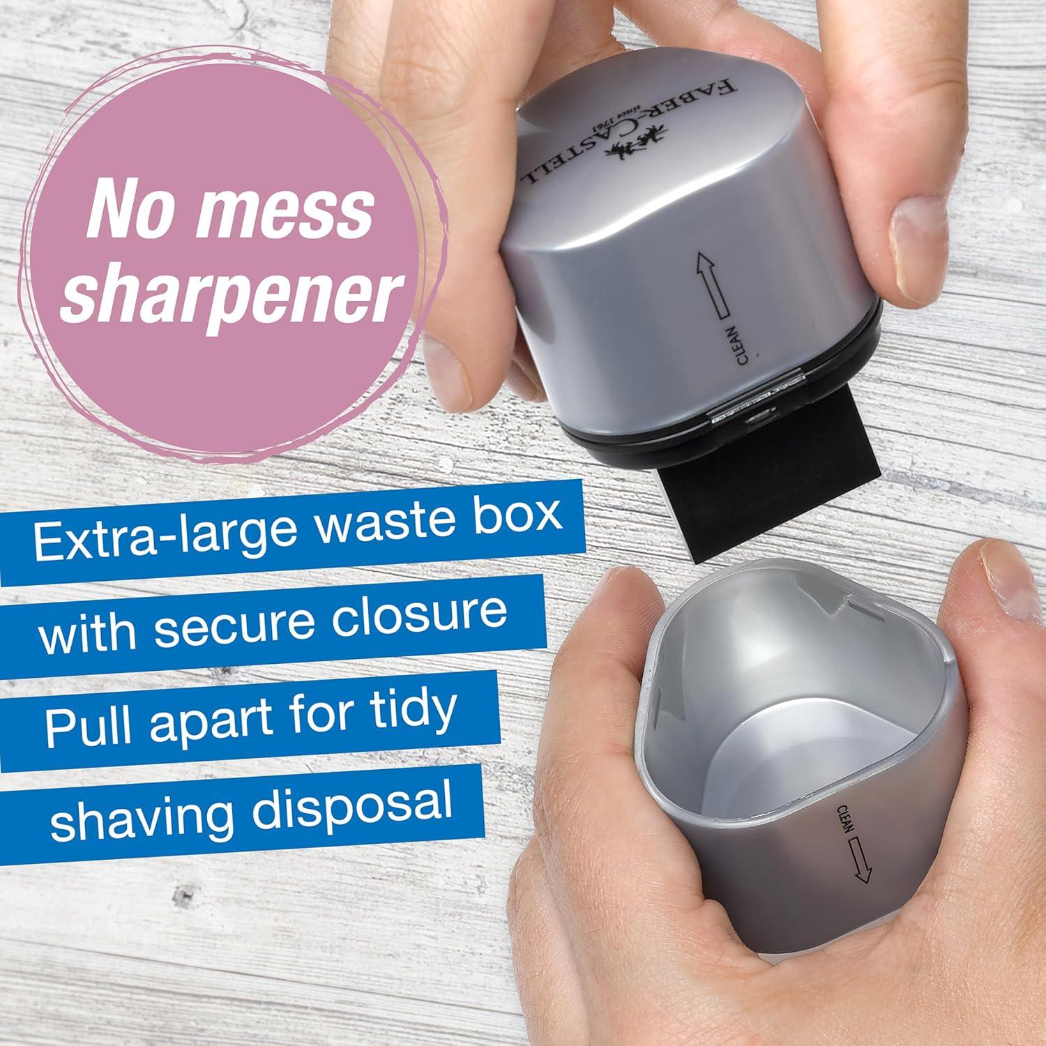 Sacapuntas Manual Faber-Castell Grip Trio Sombras de Rosa