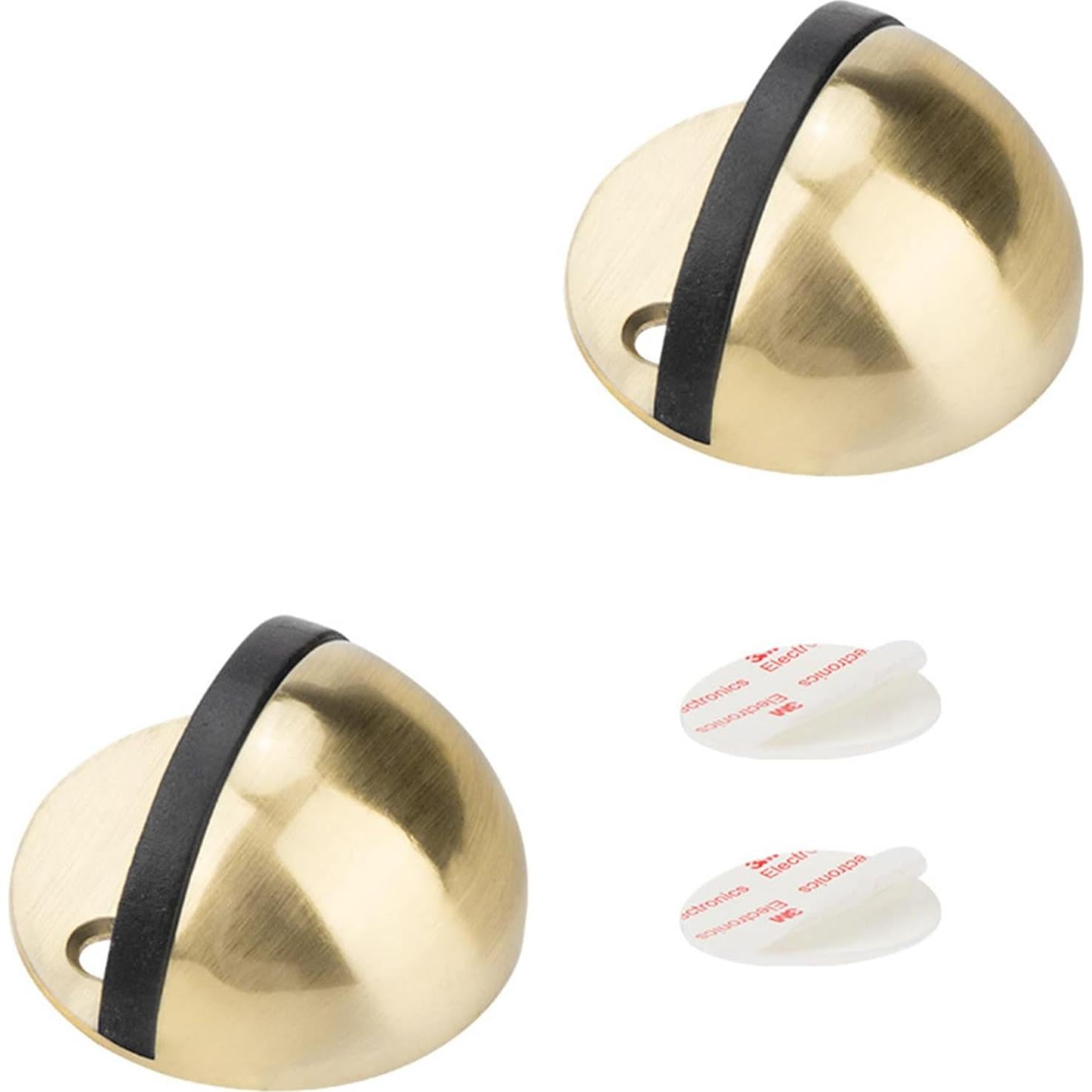 2 Paradas de Puerta Montadas en el Suelo LemonHo Dorado