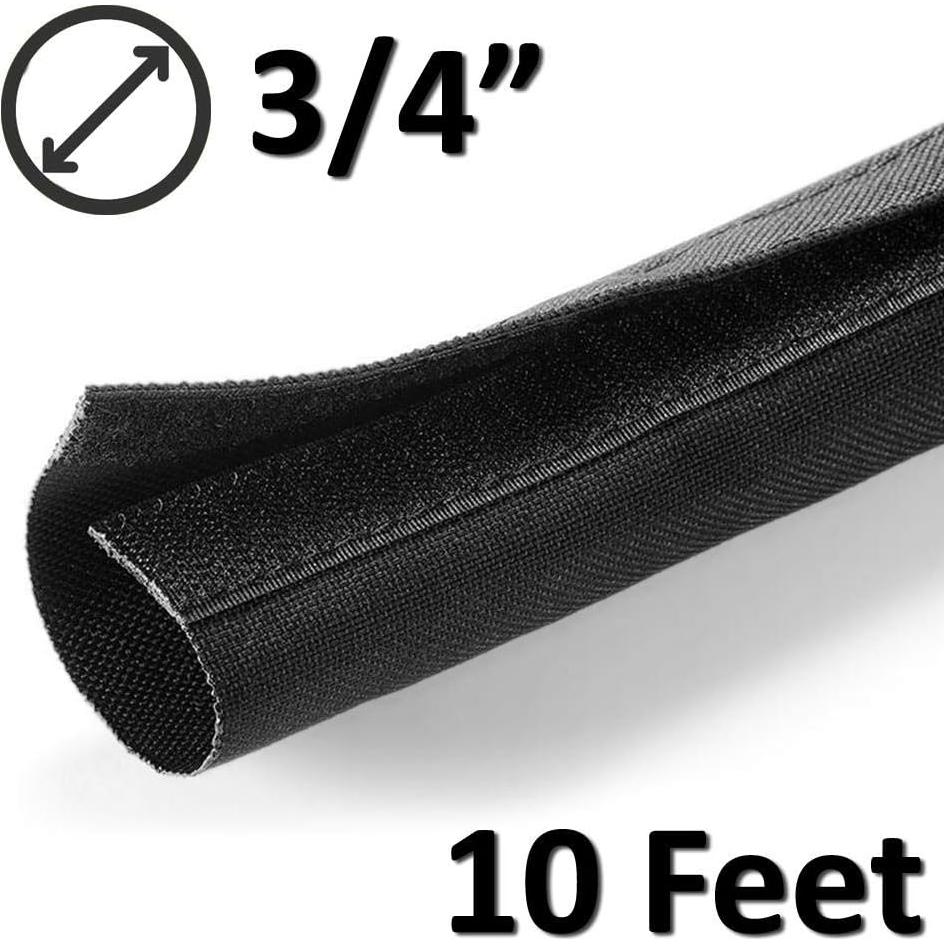 Manga de Nylon de Velcro Electriduct 3 Metros Negro