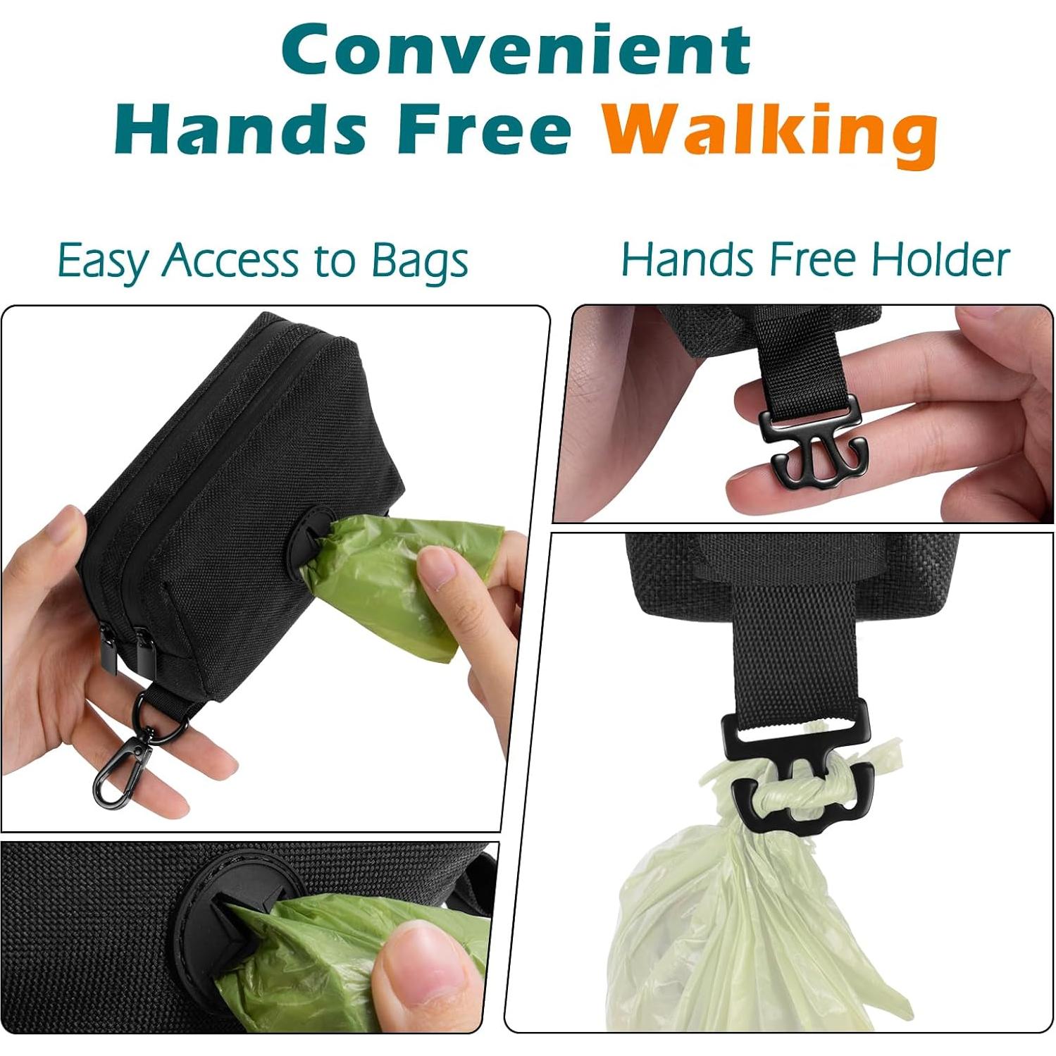 Dispensador de bolsas para excremento de perro PetBonus Negro