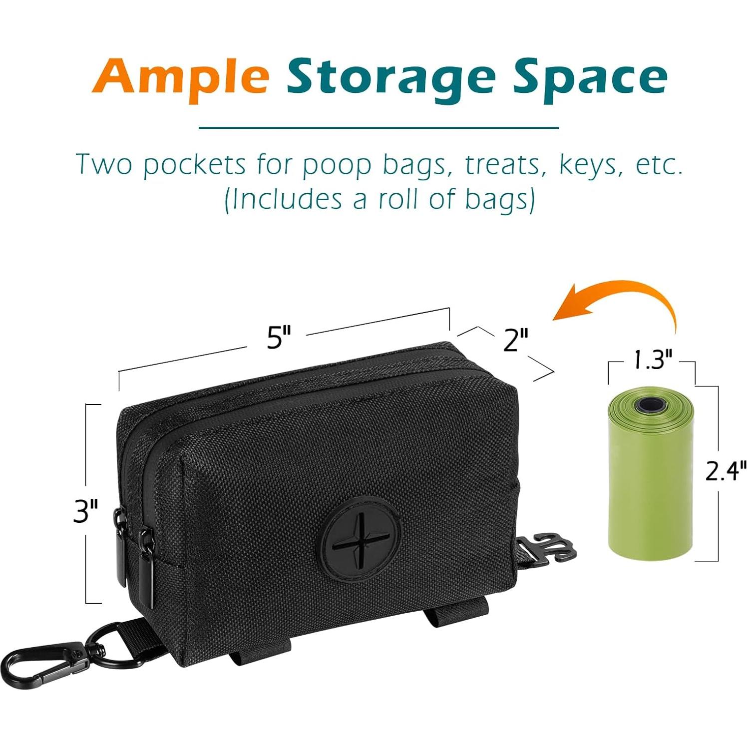 Dispensador de bolsas para excremento de perro PetBonus Negro