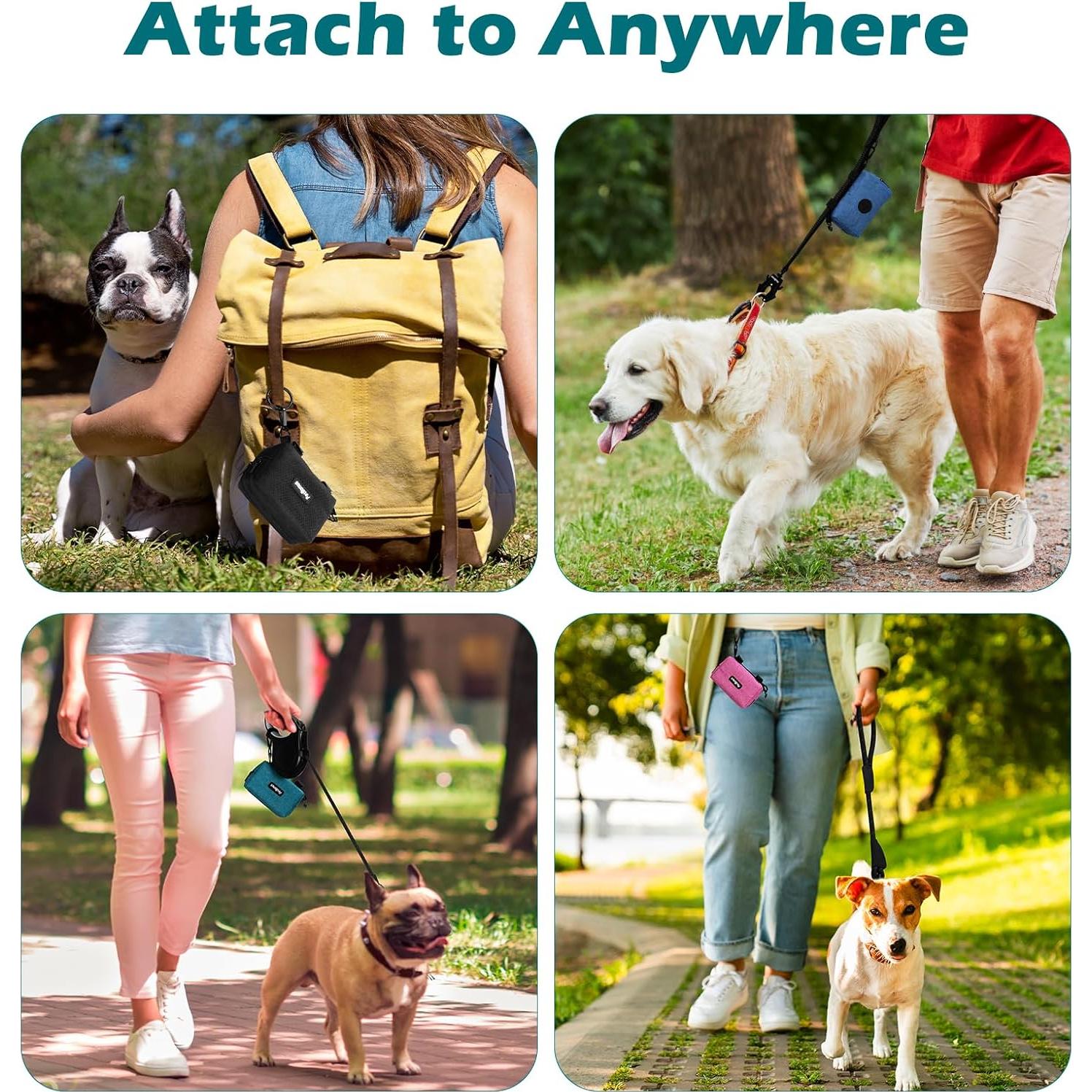 Dispensador de bolsas para excremento de perro PetBonus Negro