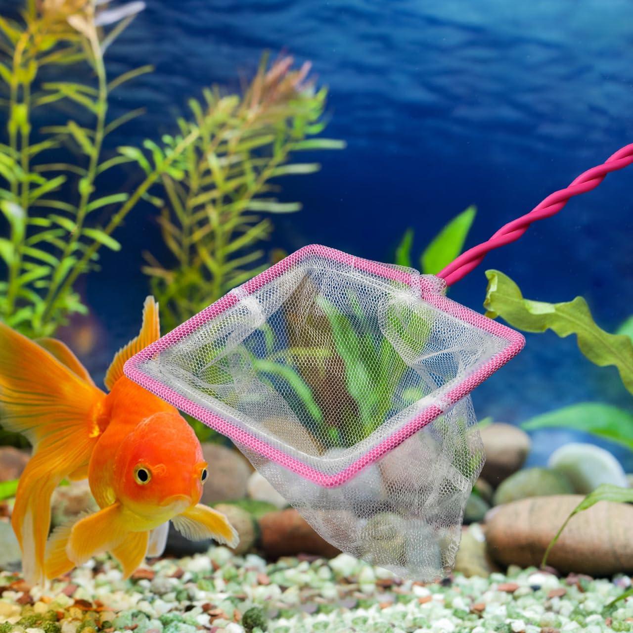 Juego de 3 Redes de Acuario Kisangel - Malla Fina y Duradera