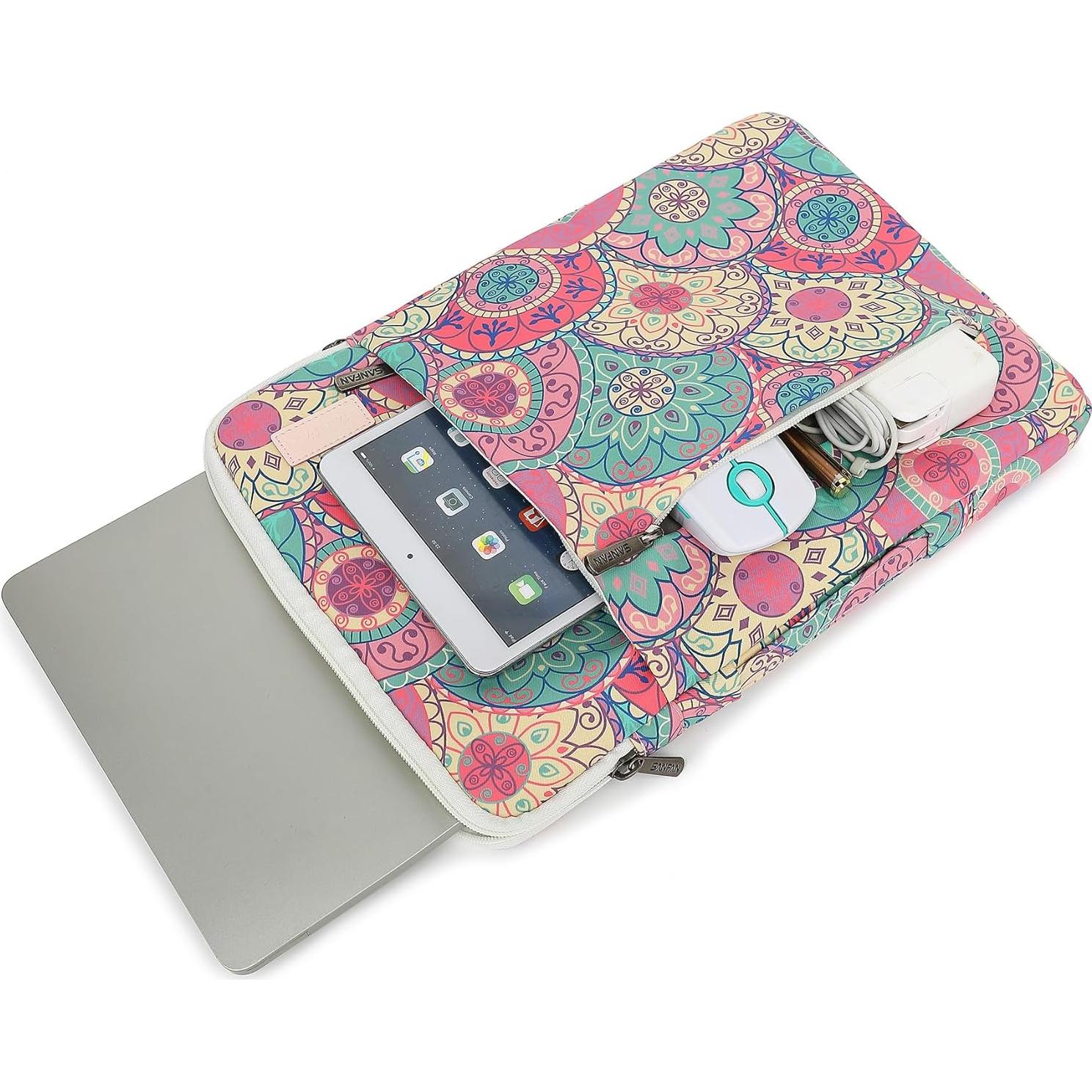 Funda protectora para laptop SANFAN 360° 12.5-13.3" Bandana