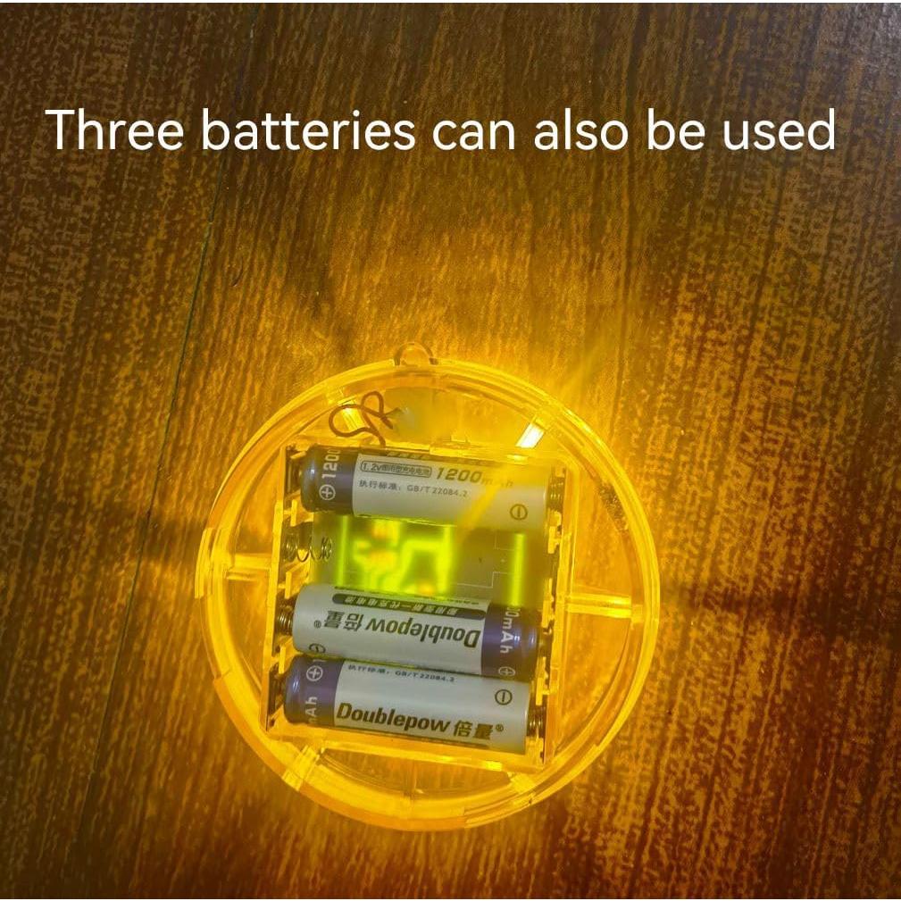 Flares LED de Emergencia AHOUFHER con Base Magnética Ámbar