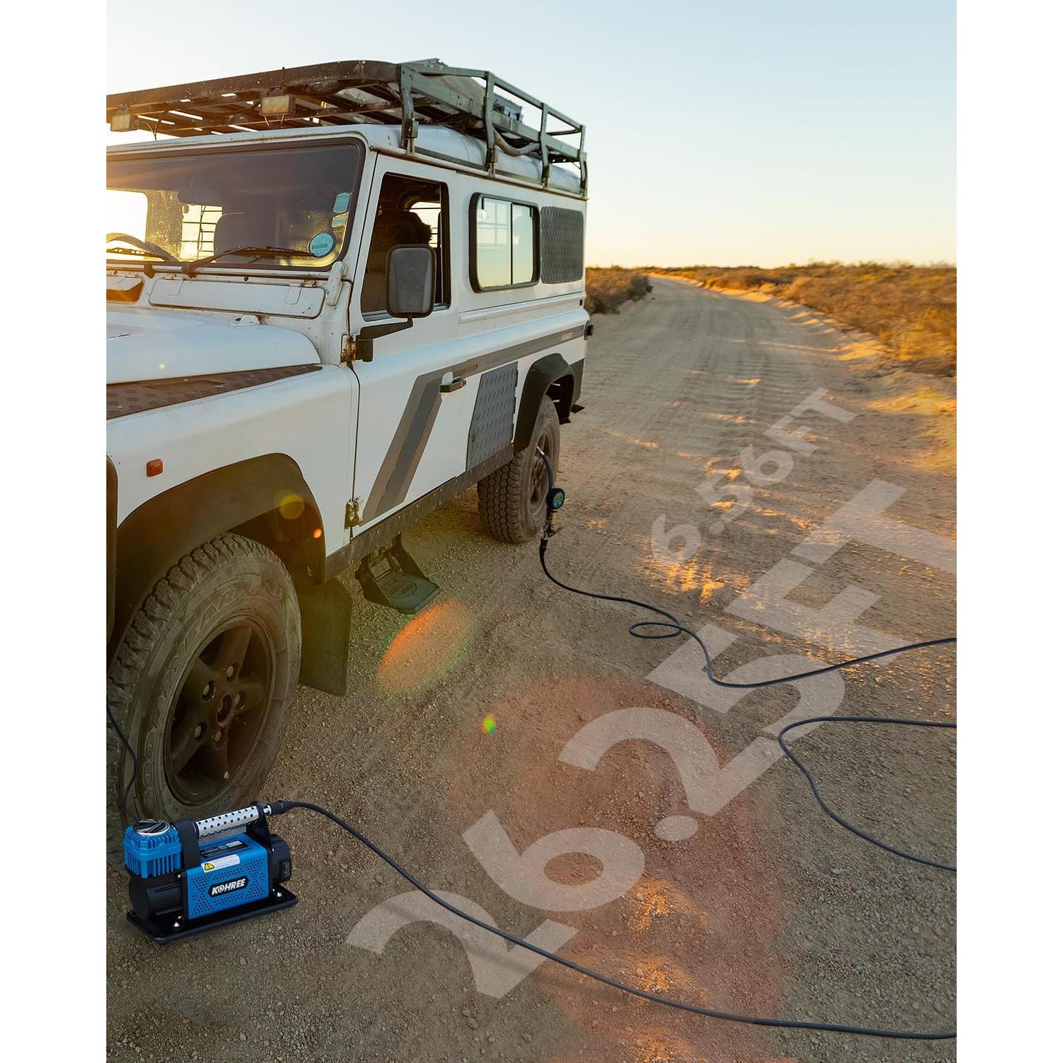 Compresor de Aire Kohree 12V Pesado 150 PSI 7.06 CFM