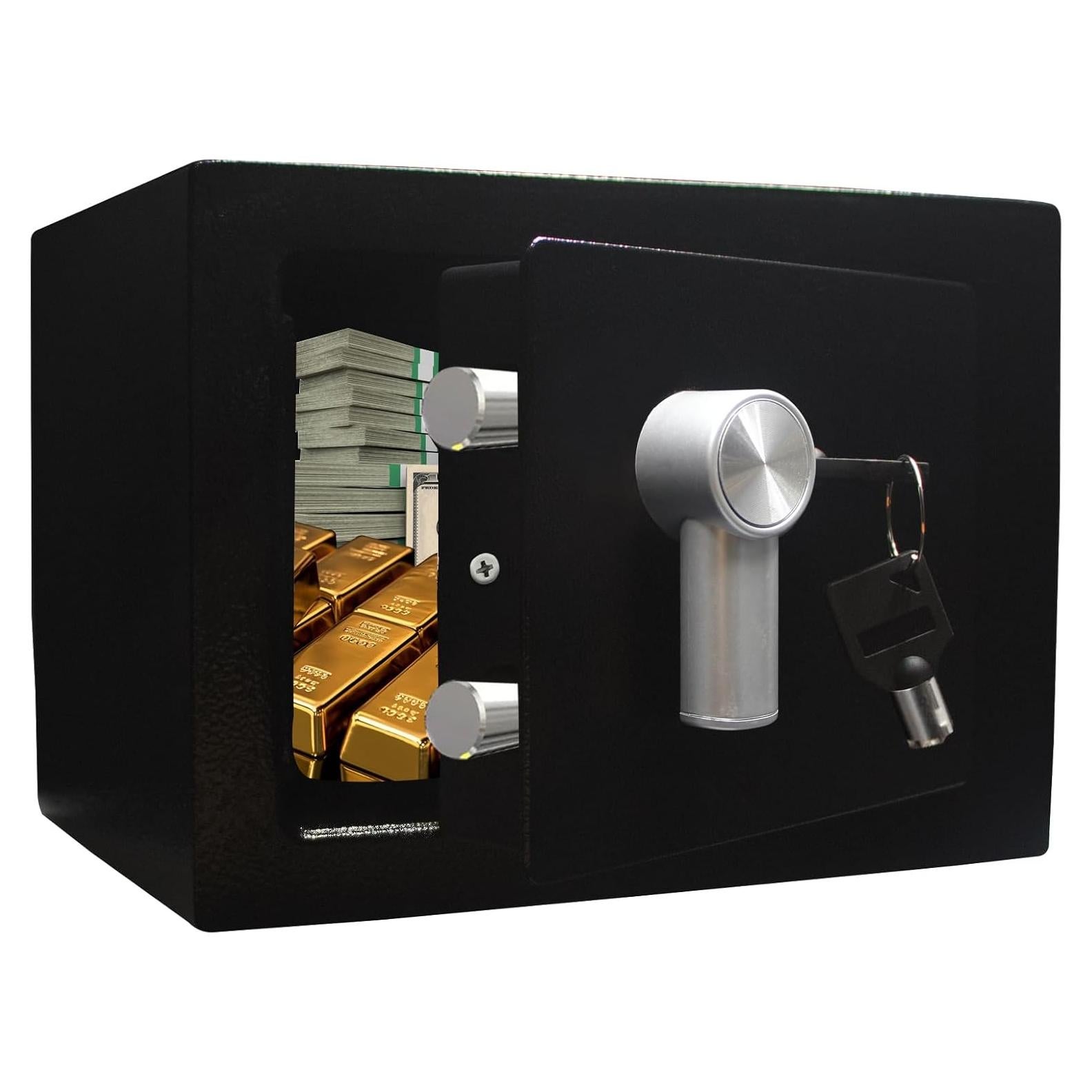 Caja Fuerte Pequeña Yuanshikj de Acero con Llave 2.3 kg