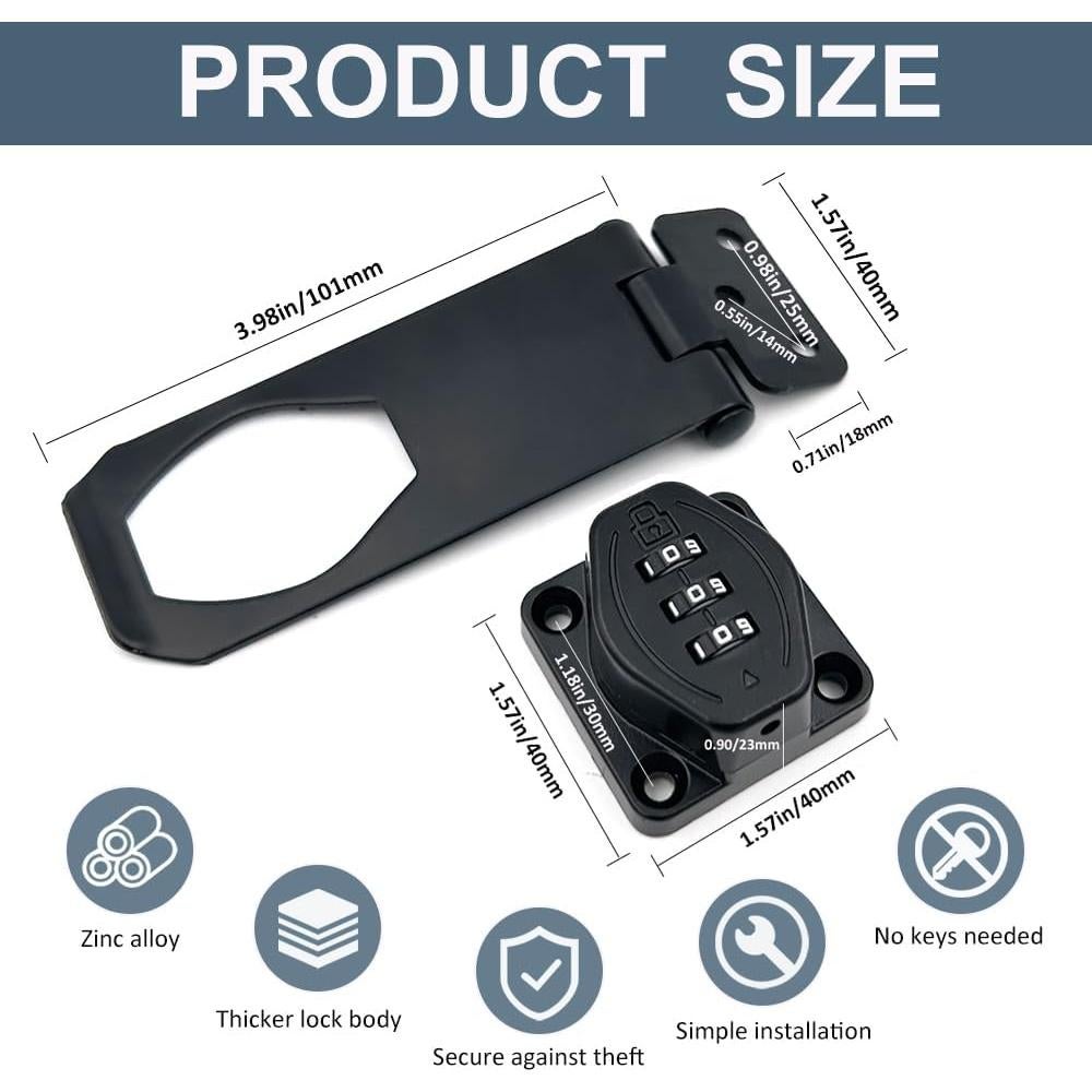 Cerraduras de Combinación Rotativas VOLUKA para Gabinetes 10cm