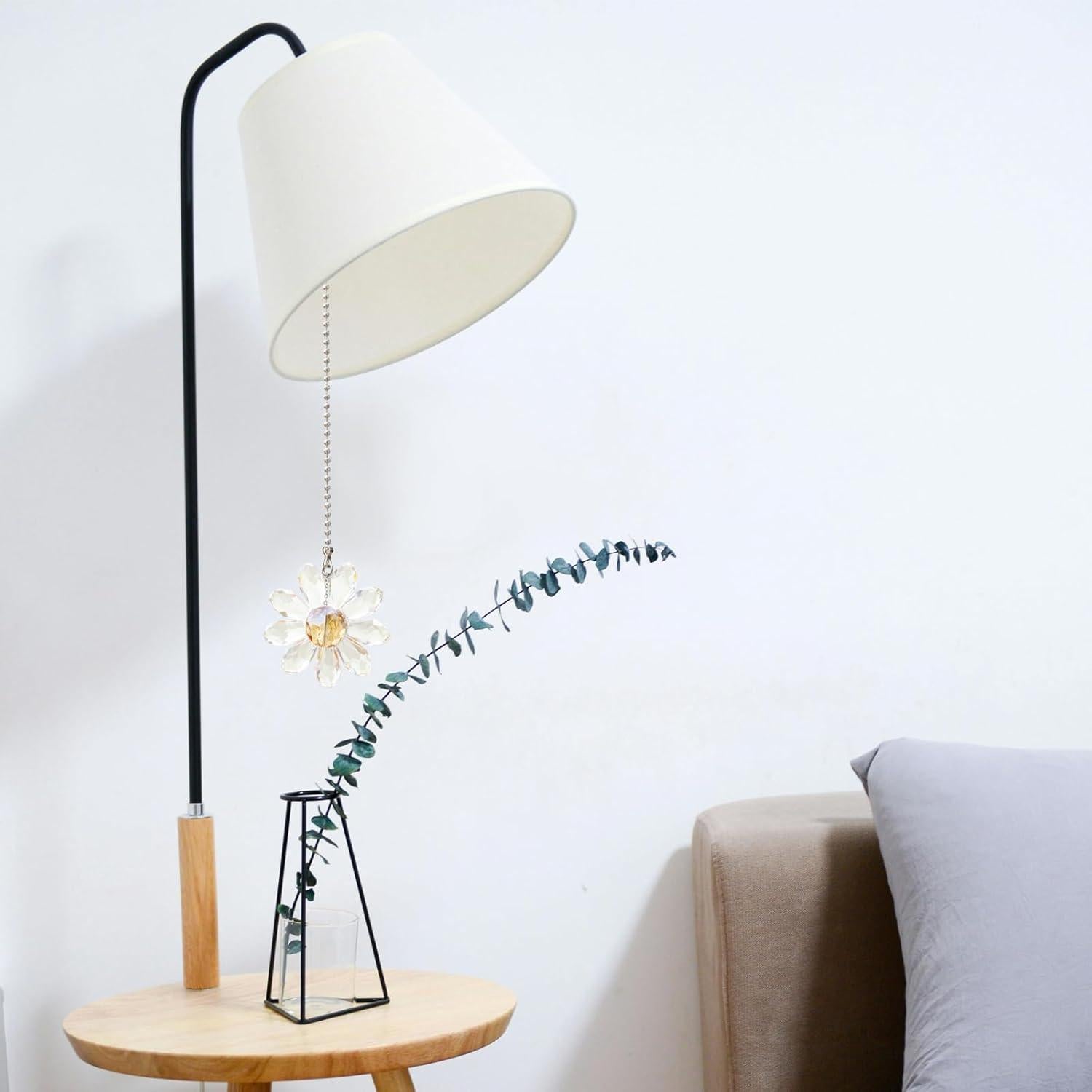 Cadena de Tirar para Ventilador de Techo LEFERS, 2 Piezas Cristal 4.6 cm