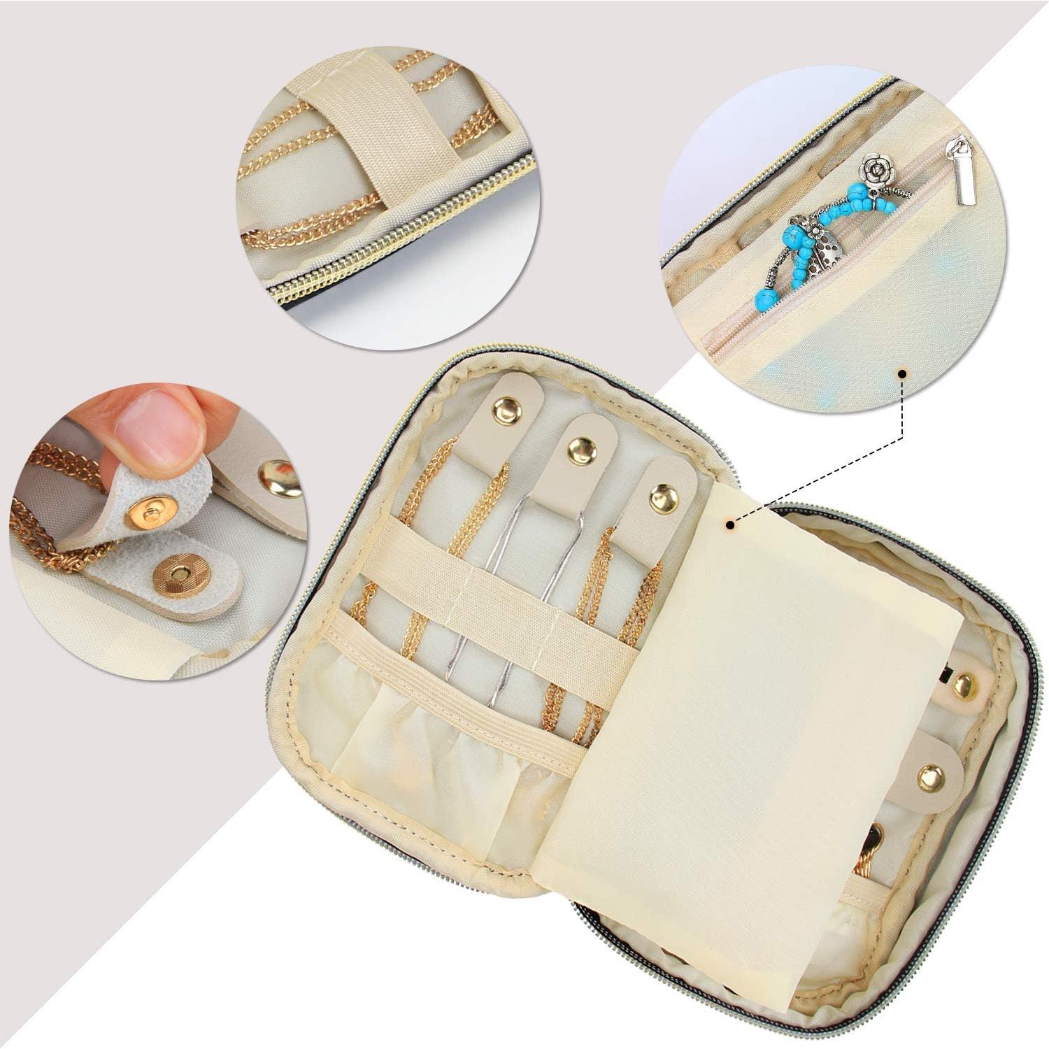 Estuche de Joyería Teamoy Pequeño Negro con Cremallera Doble