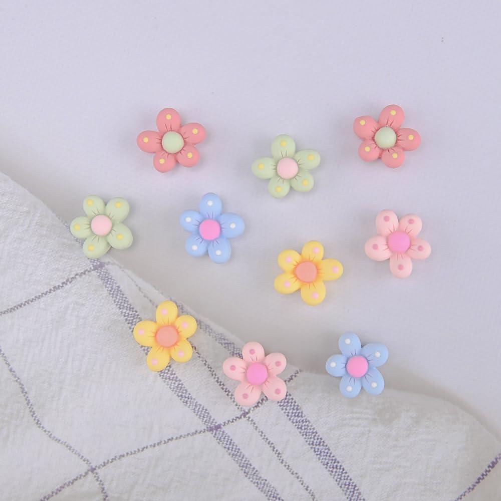 Charm de Zapatos Coloridos QYSEOFON - 10 Piezas de Flores