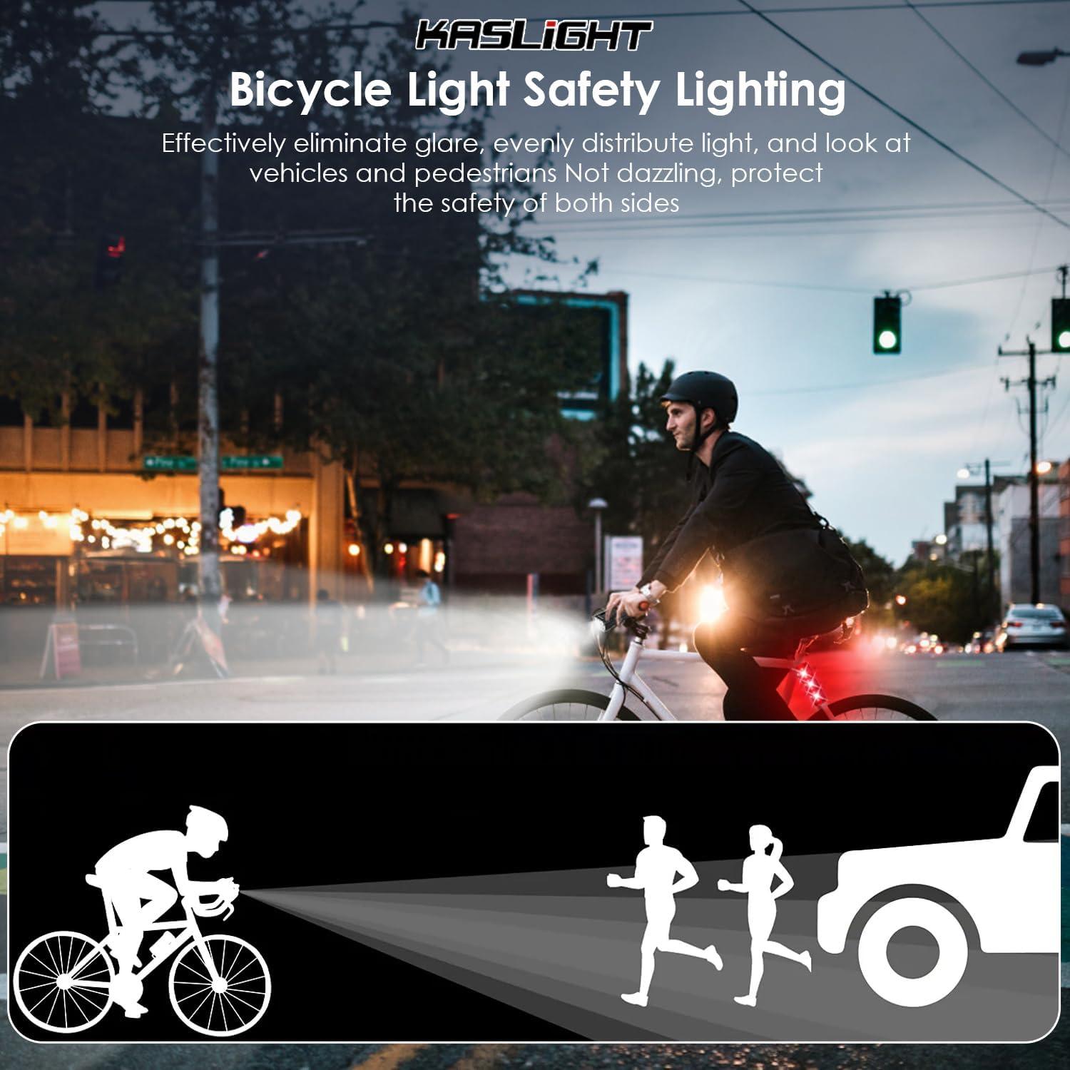 Luces de Bicicleta KASLIGHT 10000 Lúmenes Recargables USB