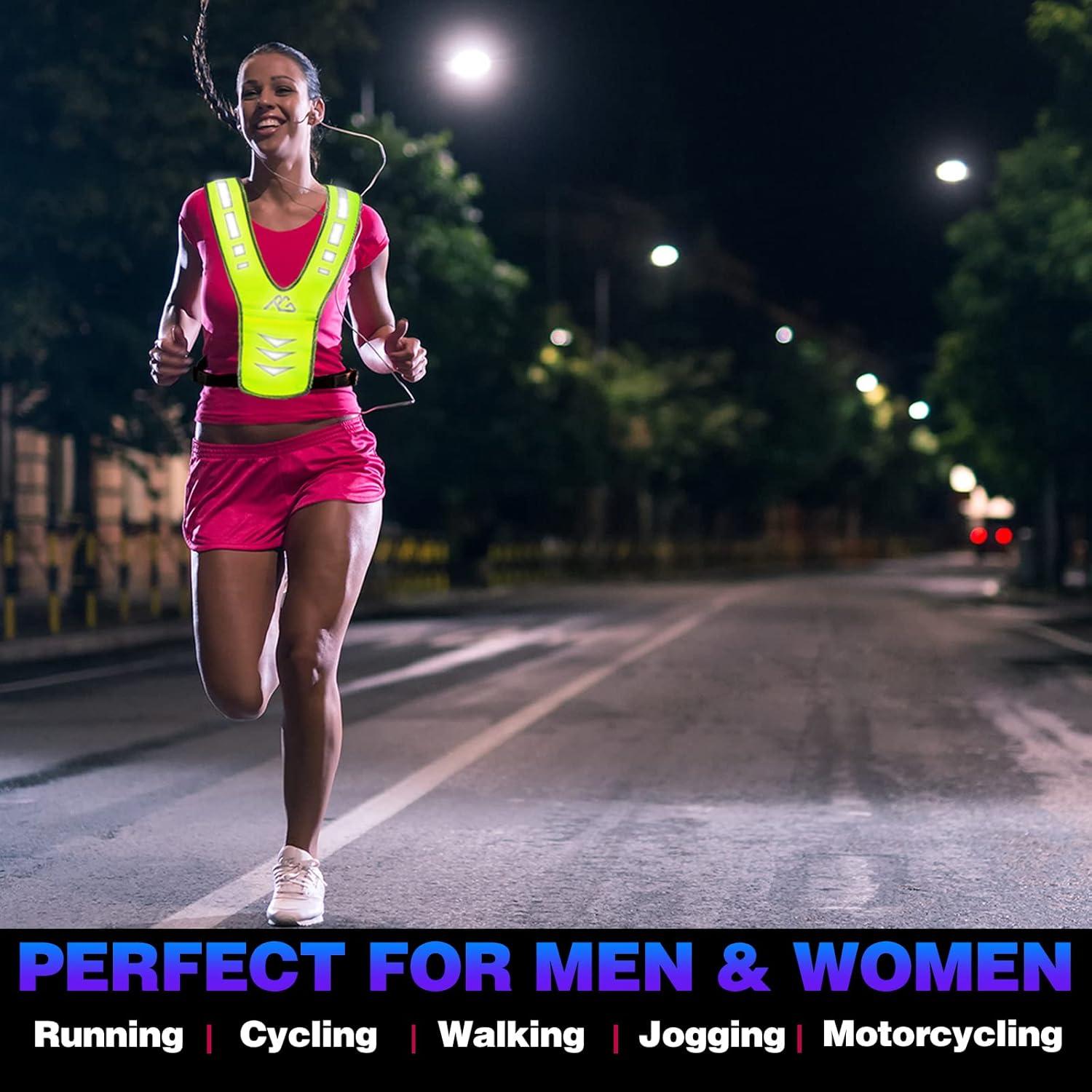 Chaleco Reflectante GoxRunx Verde Unisex para Correr y Ciclismo