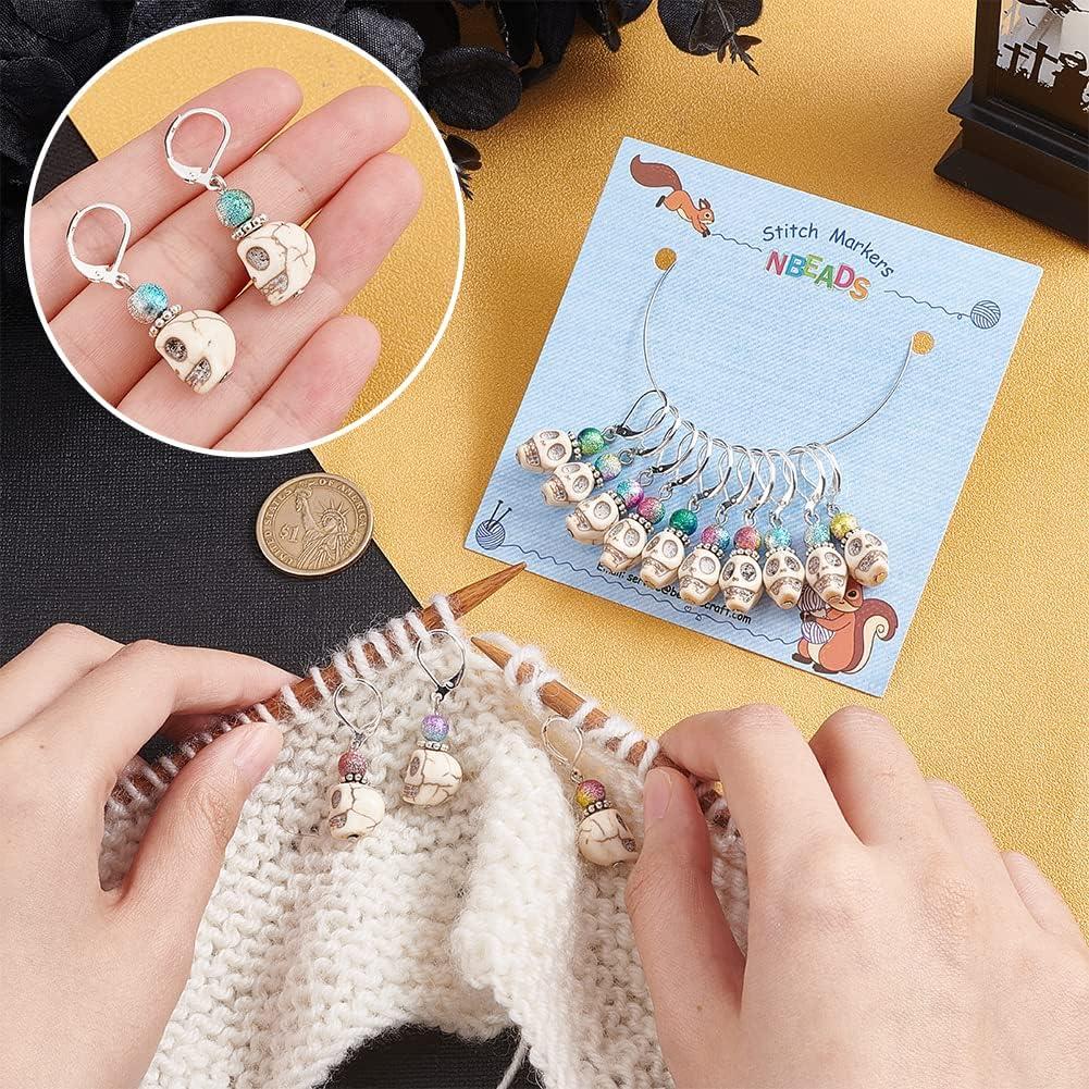 Marcadores de Puntos NBEADS 15 Pcs Calavera Acrílico Colorido