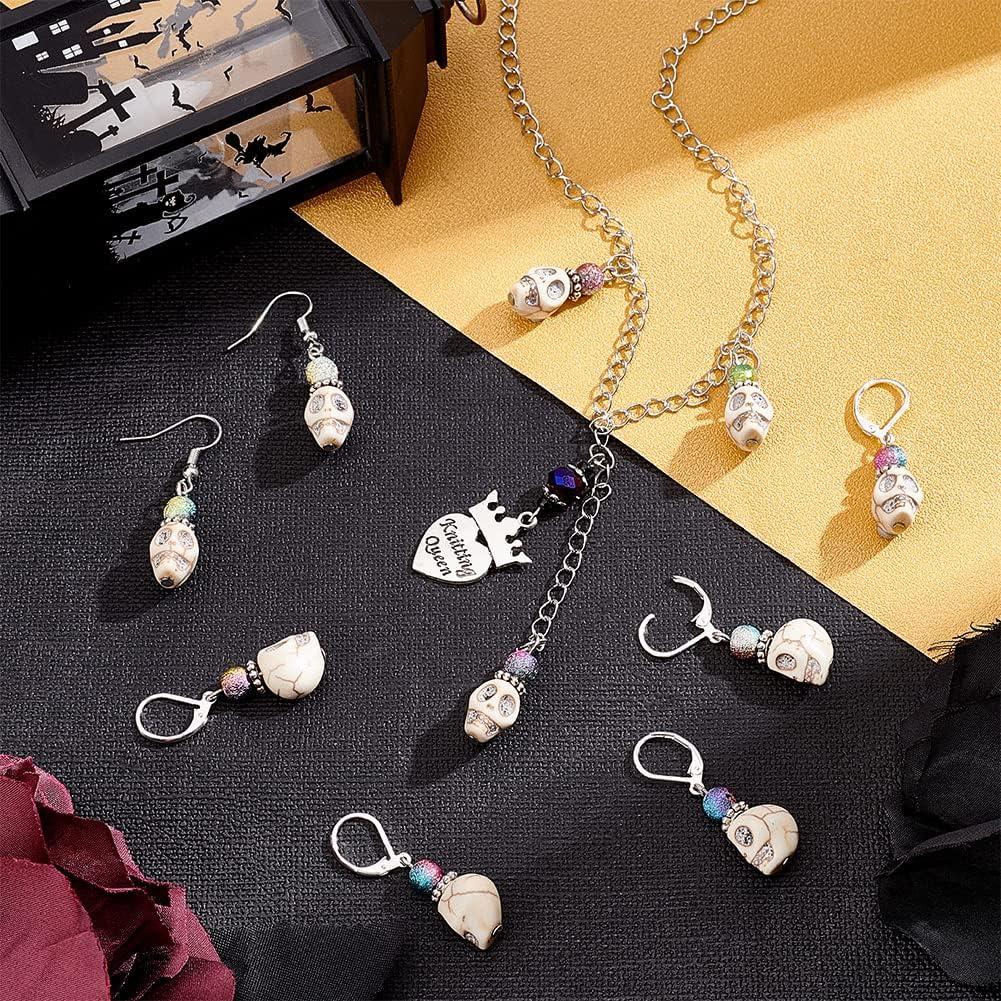 Marcadores de Puntos NBEADS 15 Pcs Calavera Acrílico Colorido