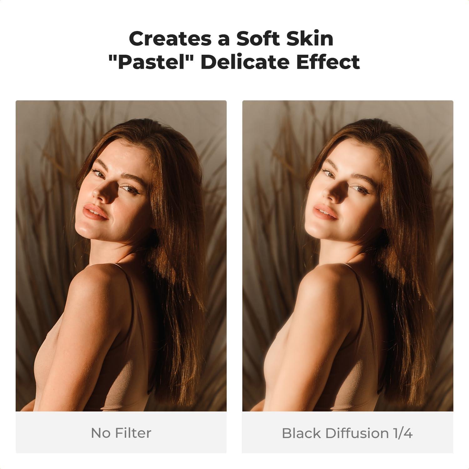 Filtro de Difusión Negra 1/4 K&F Concept 37mm para Fotografía