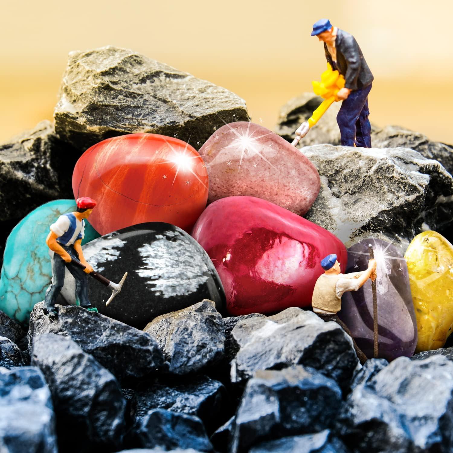 Kit Educativo de Rocas Byncceh - 25 Gemas para Niños 6+