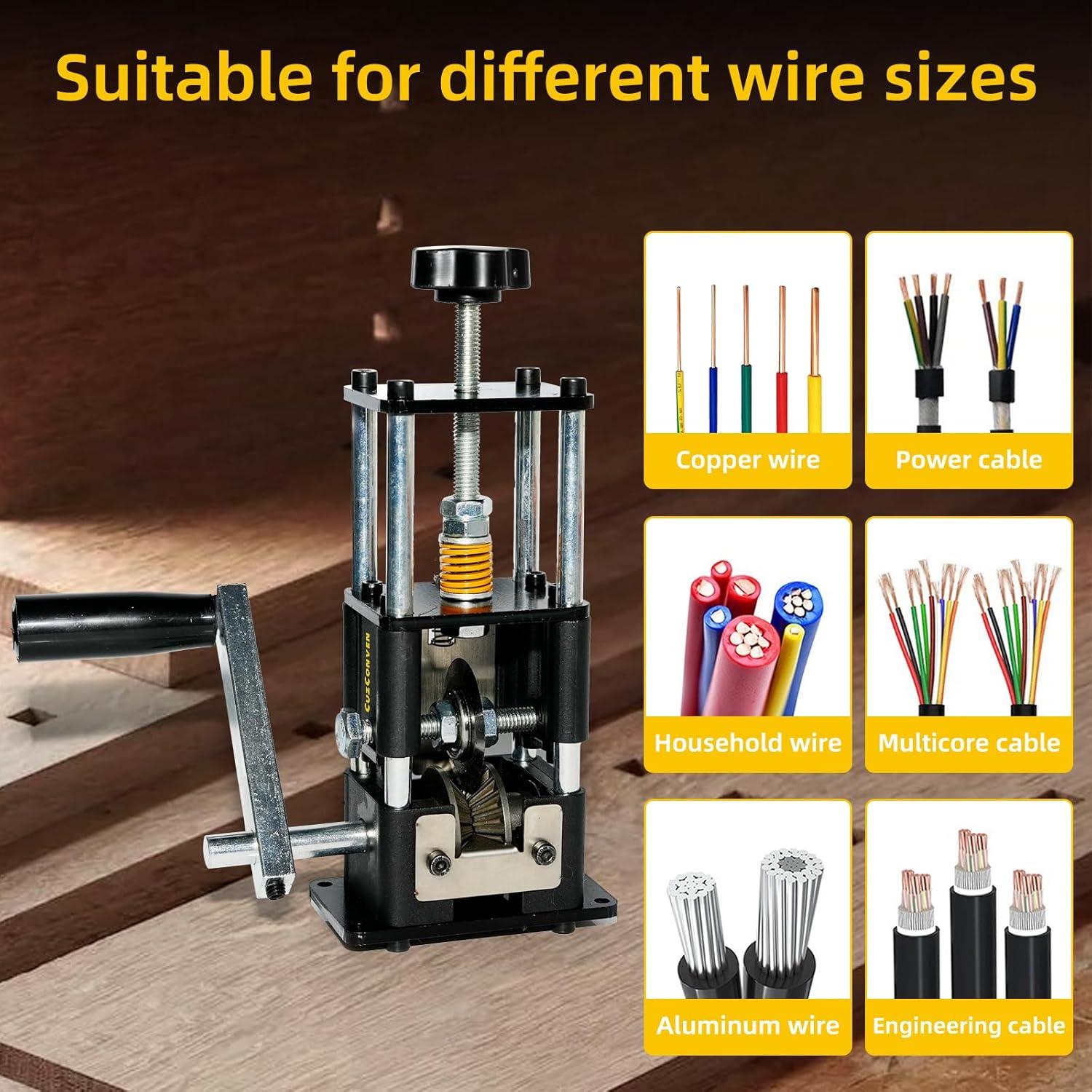 Máquina Pelacables CuzConven CC-SM-01 0.76-2.54 cm Manual y Eléctrica