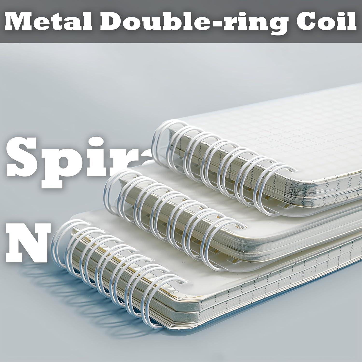 Paquete de 6 cuadernos en espiral TUZAA A7 impermeables