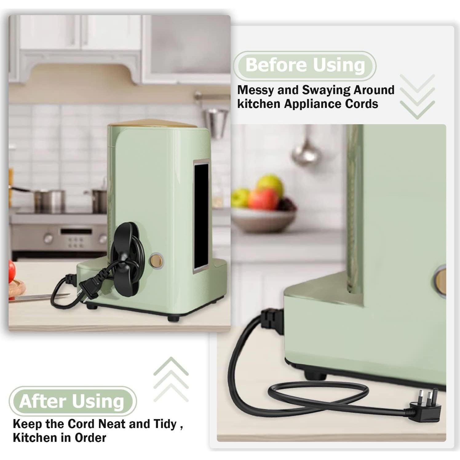 Organizador de Cables Nearockle para Electrodomésticos de Cocina - 2 Piezas