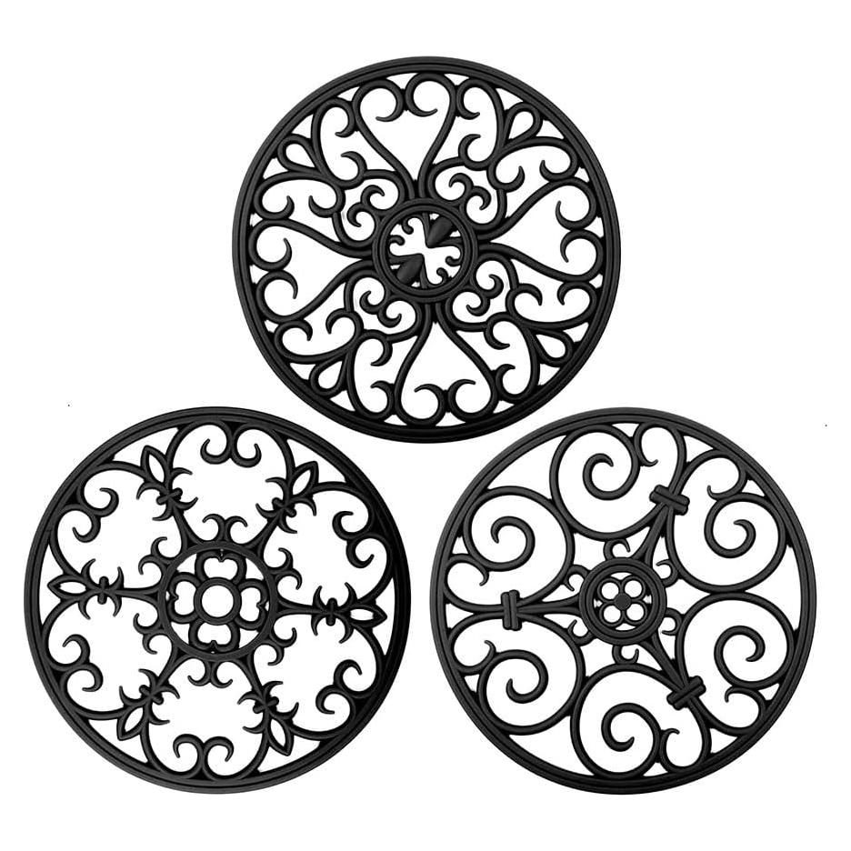 Trivete de Silicona IYYI Antideslizante 20 cm Negro