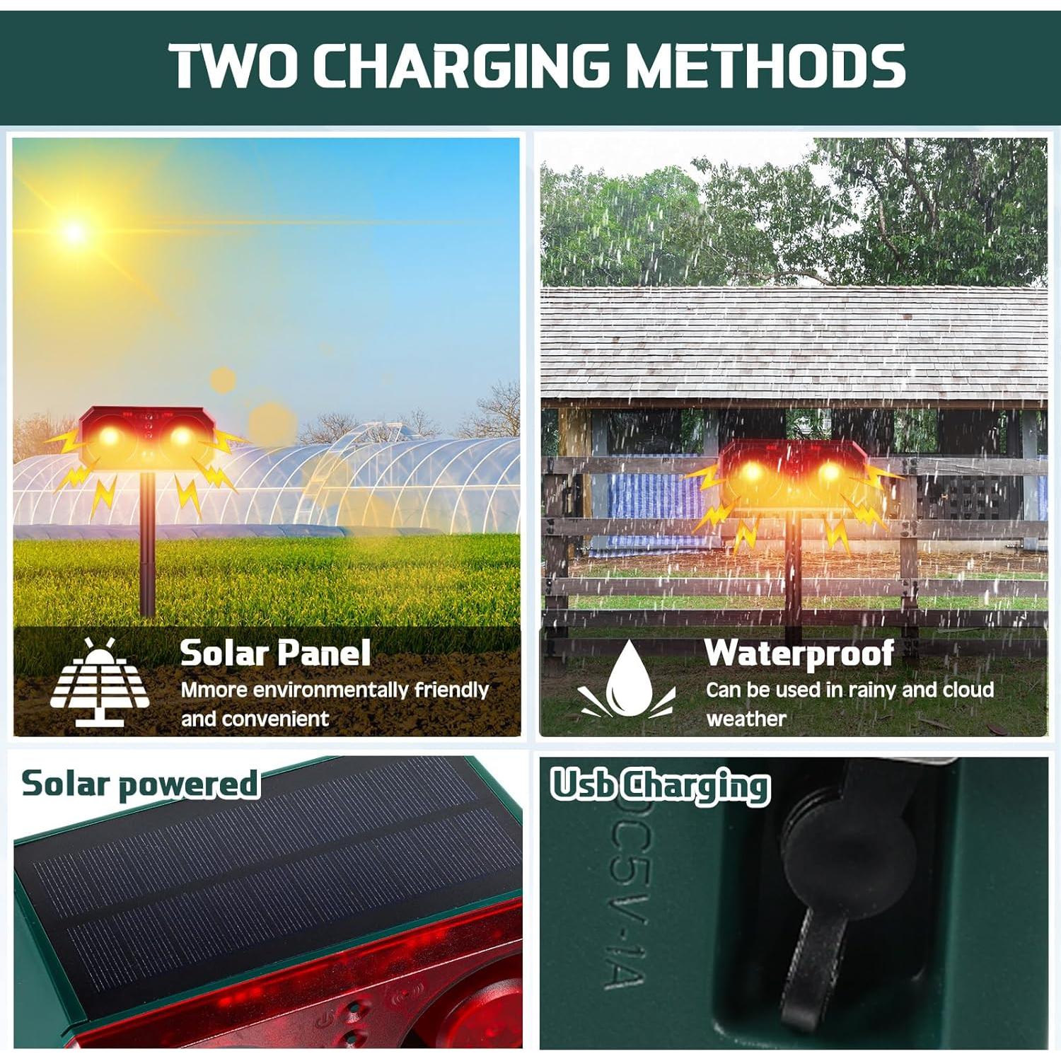 Alarma de Movimiento Solar Qualirey 2 Pcs con Control Remoto
