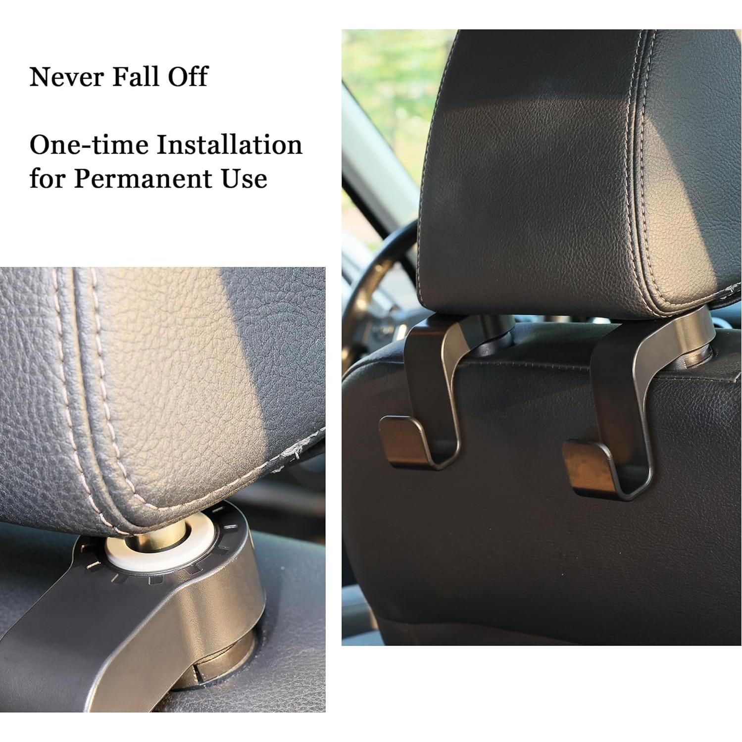 Ganchos para Asiento de Auto Amooca - Organizador Reposacabezas 2 Pzs