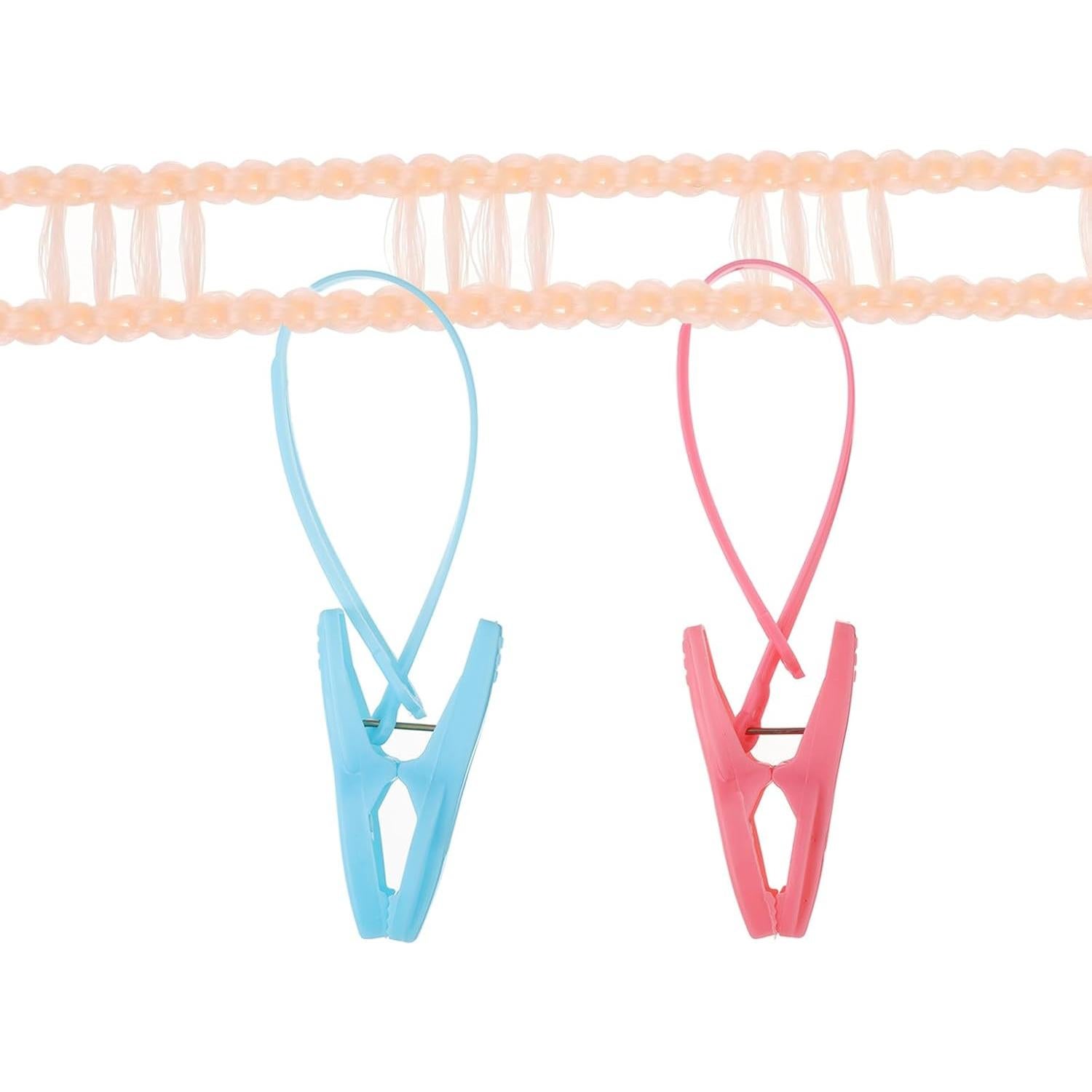 Cuerda de Ropa Portátil uxcell 5M Antideslizante Beige