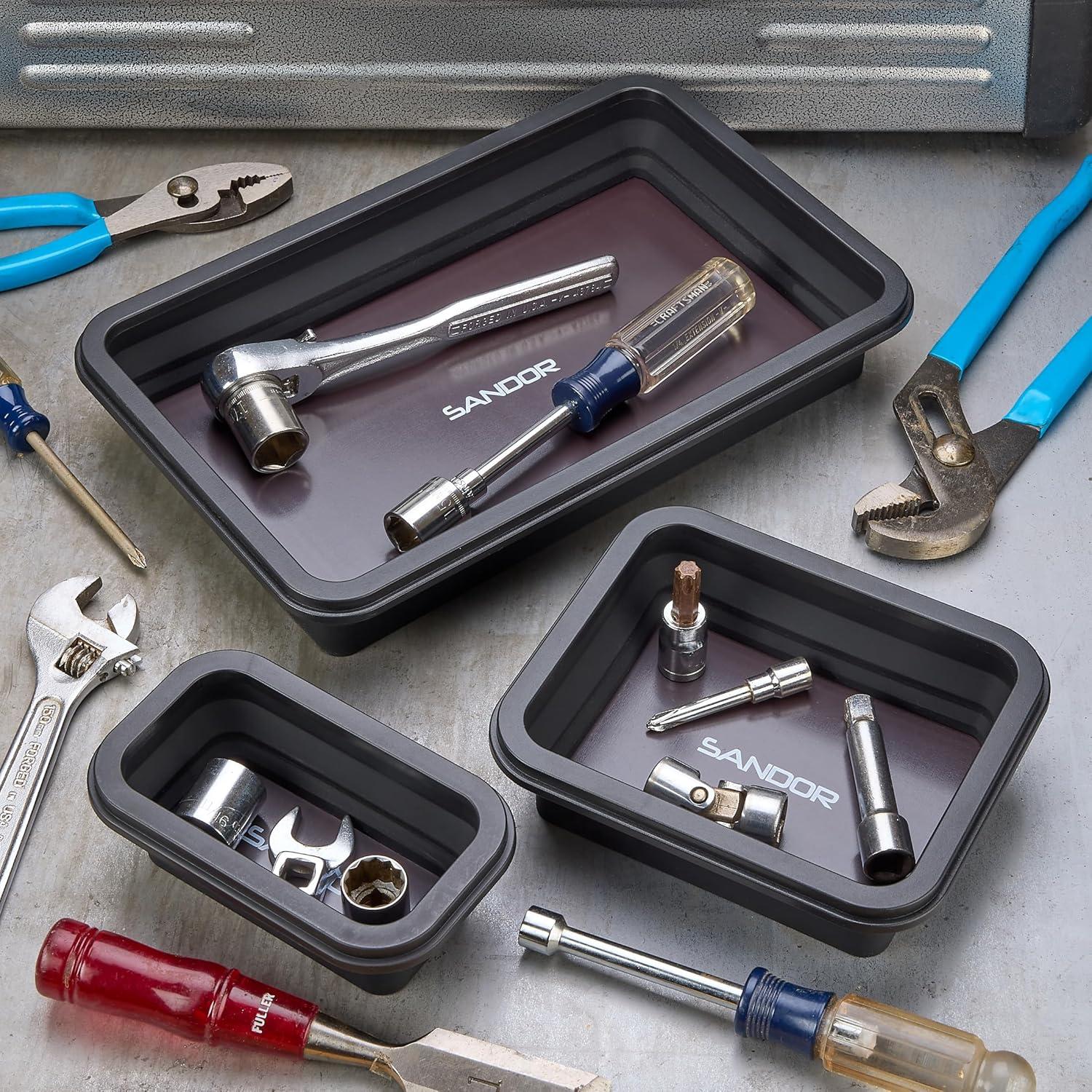 Juego de Bandejas Magnéticas Plegables Sandor - 3 Tamaños