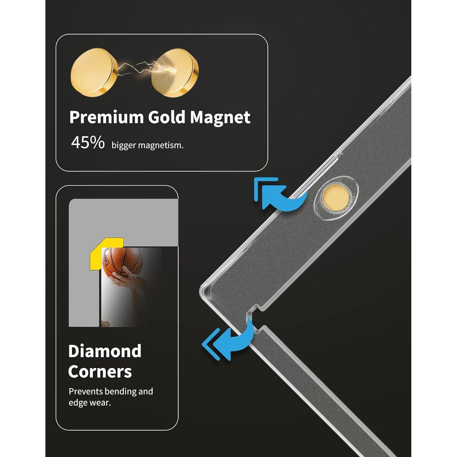 Soportes Magnéticos para Tarjetas 35PT HYARUAT - Paquete de 5
