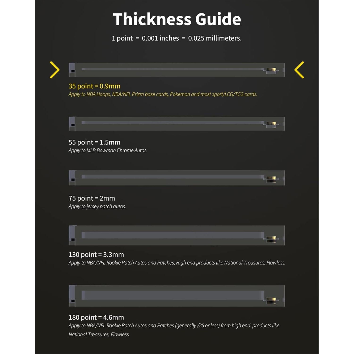 Soportes Magnéticos para Tarjetas 35PT HYARUAT - Paquete de 5