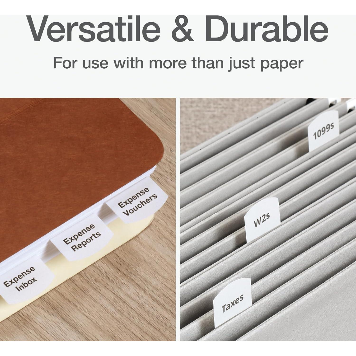 Divisores de Índice Redi-Tag 100 Pestañas Blancas