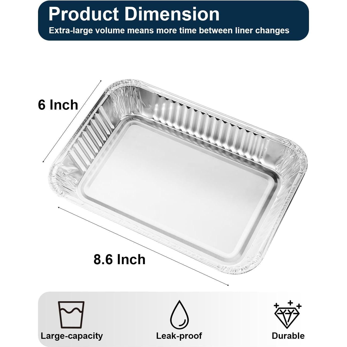 Bandejas de Goteo Desechables Matchwaves para Parrillas Weber - 20 Pcs