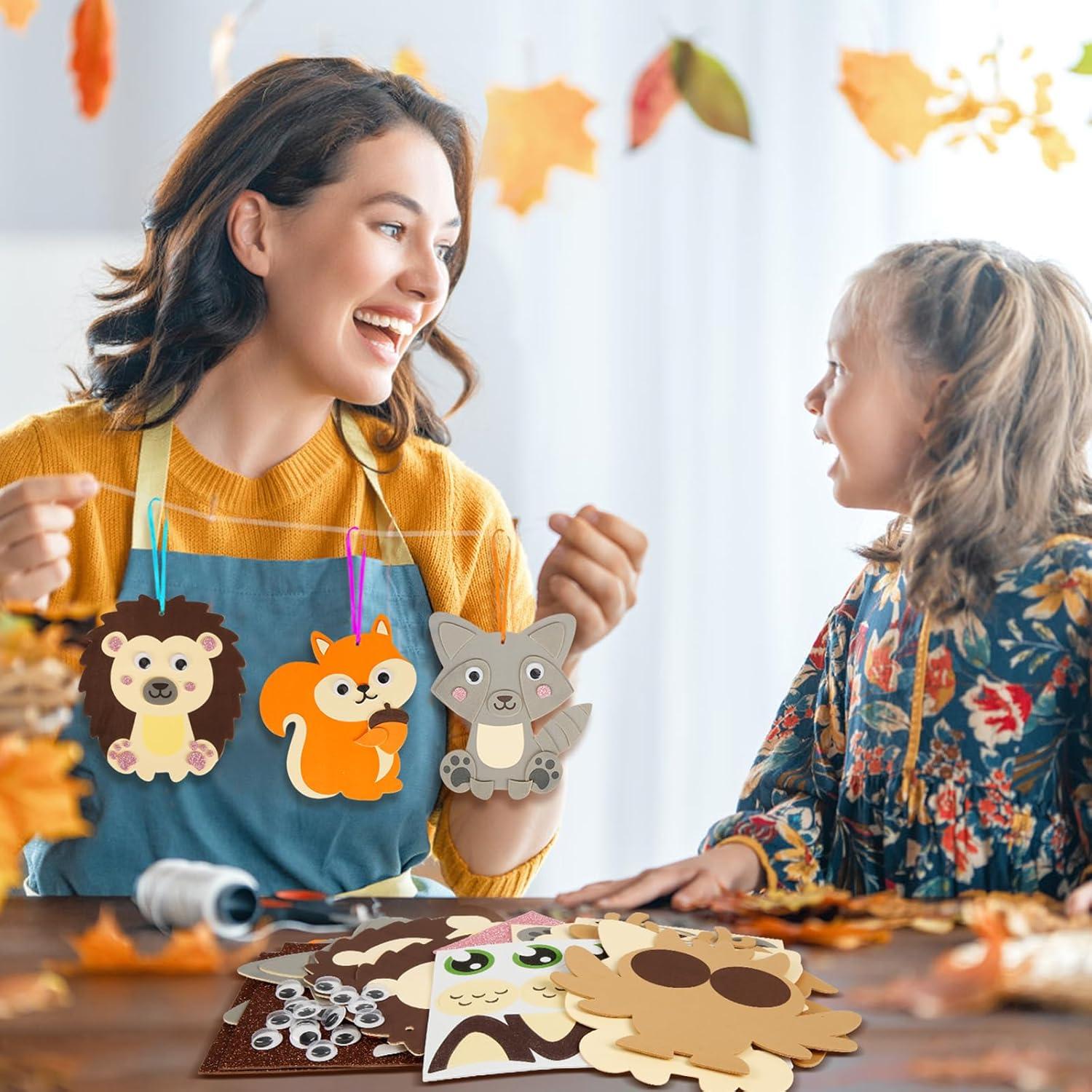 Kit de Manualidades de Otoño Fennoral 12 Paquetes para Niños
