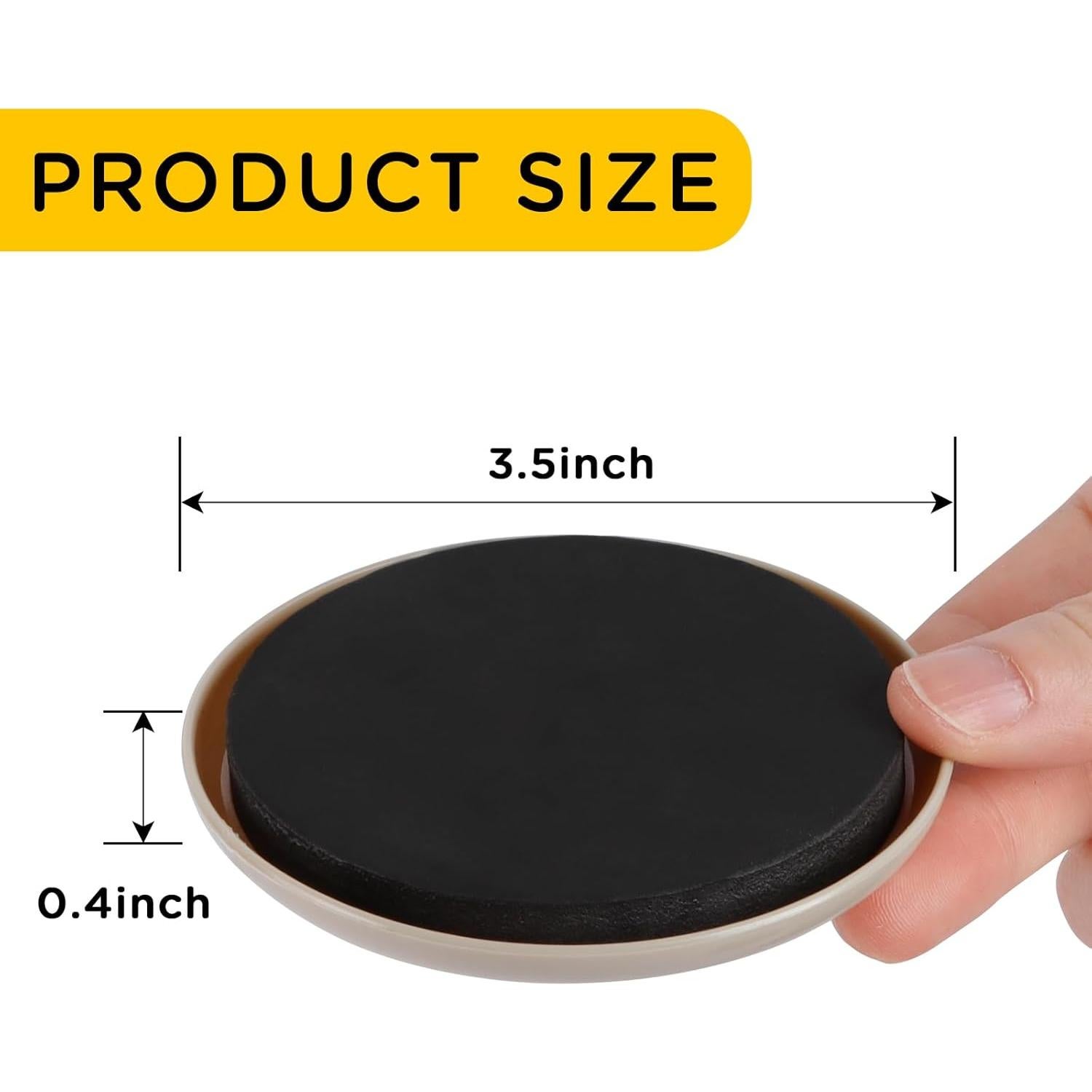 Deslizadores de Muebles 16pcs nuevo espacio 8.9 cm para Alfombra