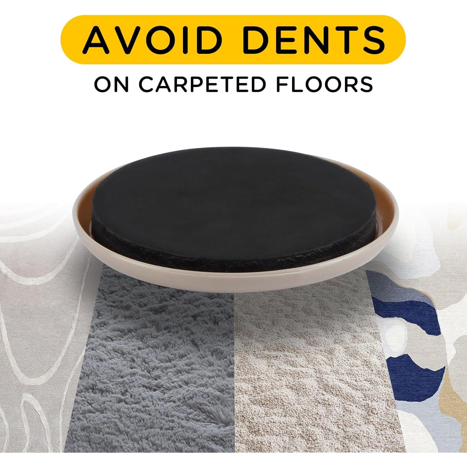 Deslizadores de Muebles 16pcs nuevo espacio 8.9 cm para Alfombra